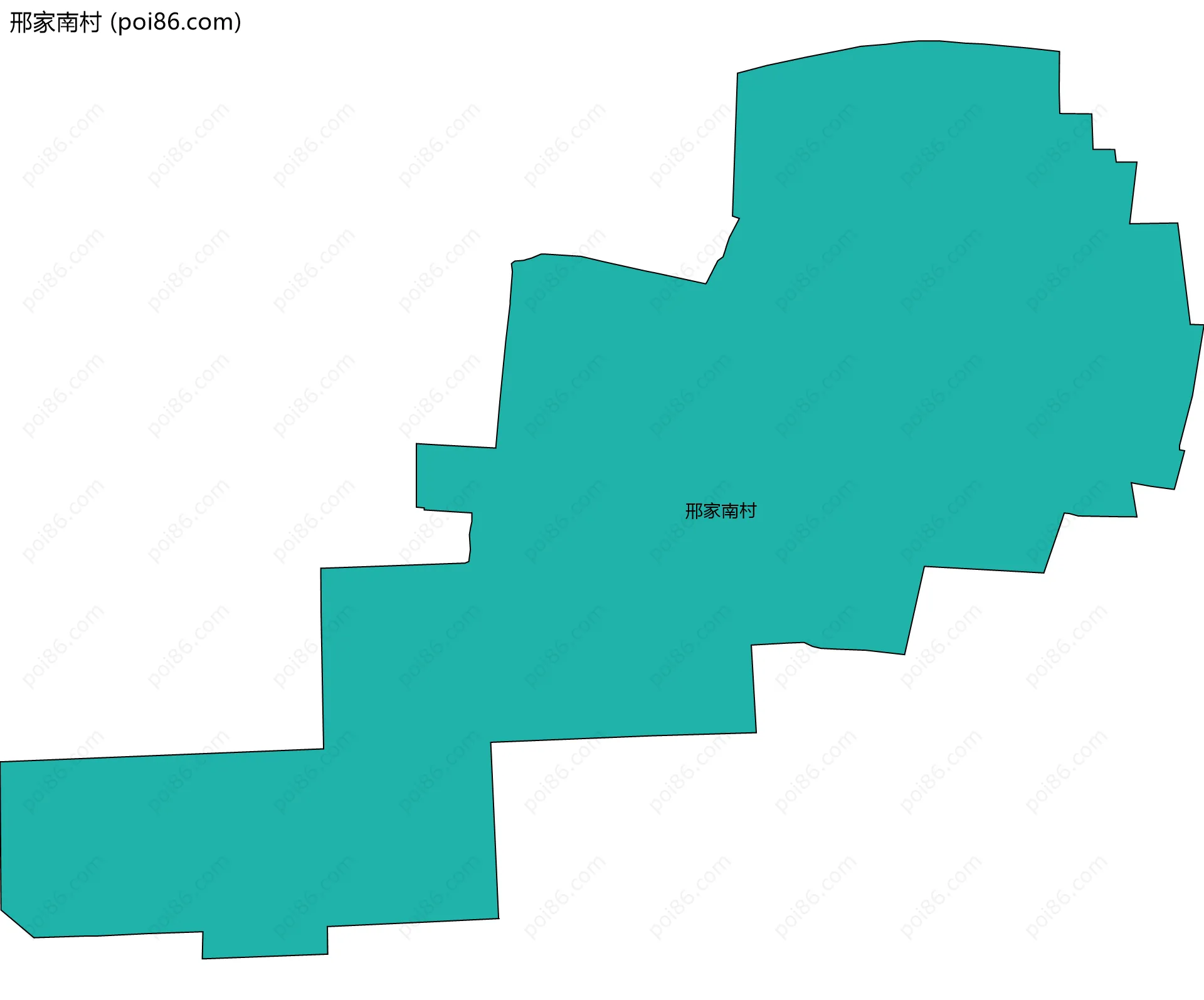 邢家南村边界地图