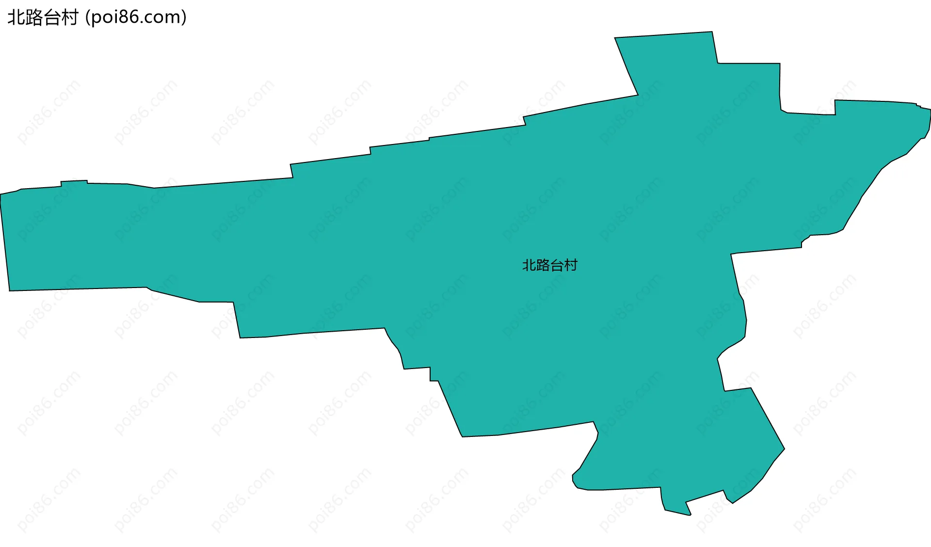 北路台村边界地图