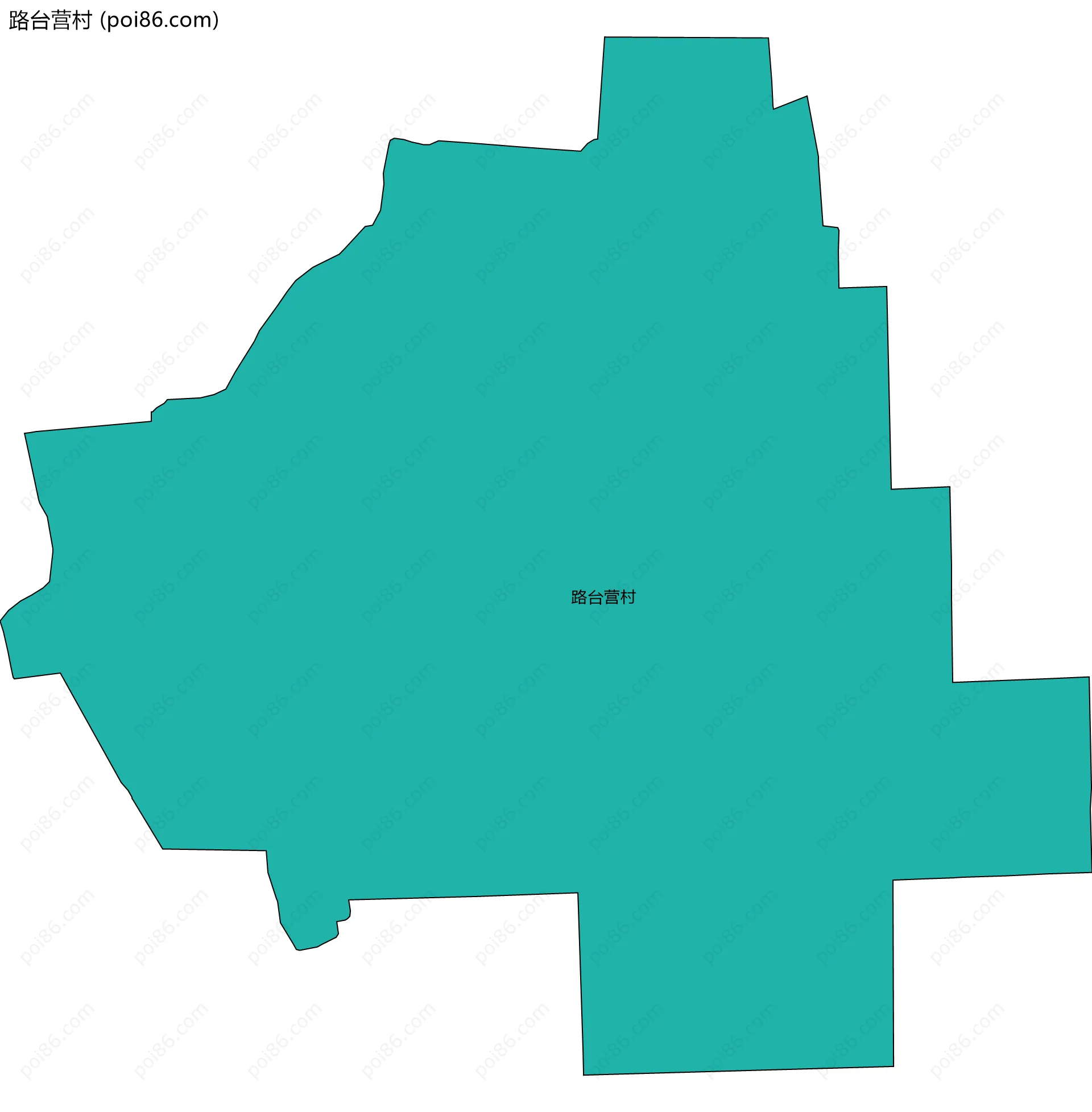 路台营村边界地图