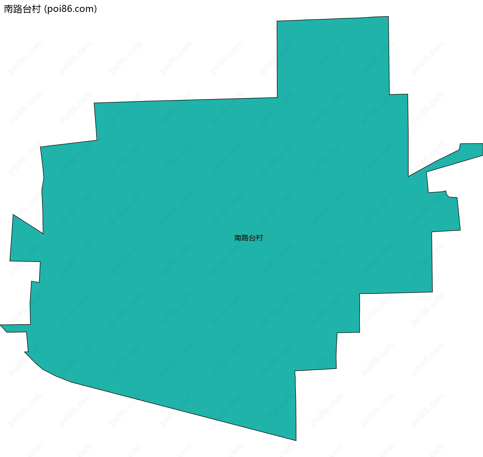 南路台村边界地图
