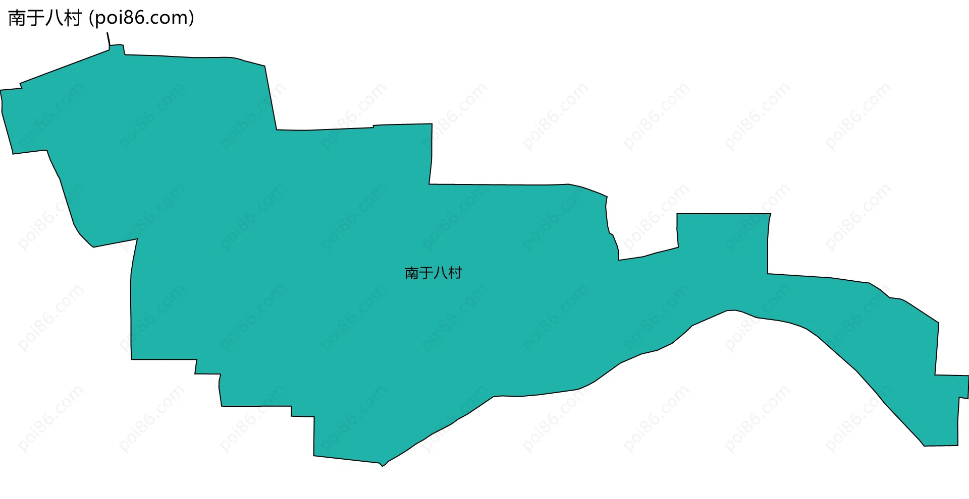 南于八村边界地图