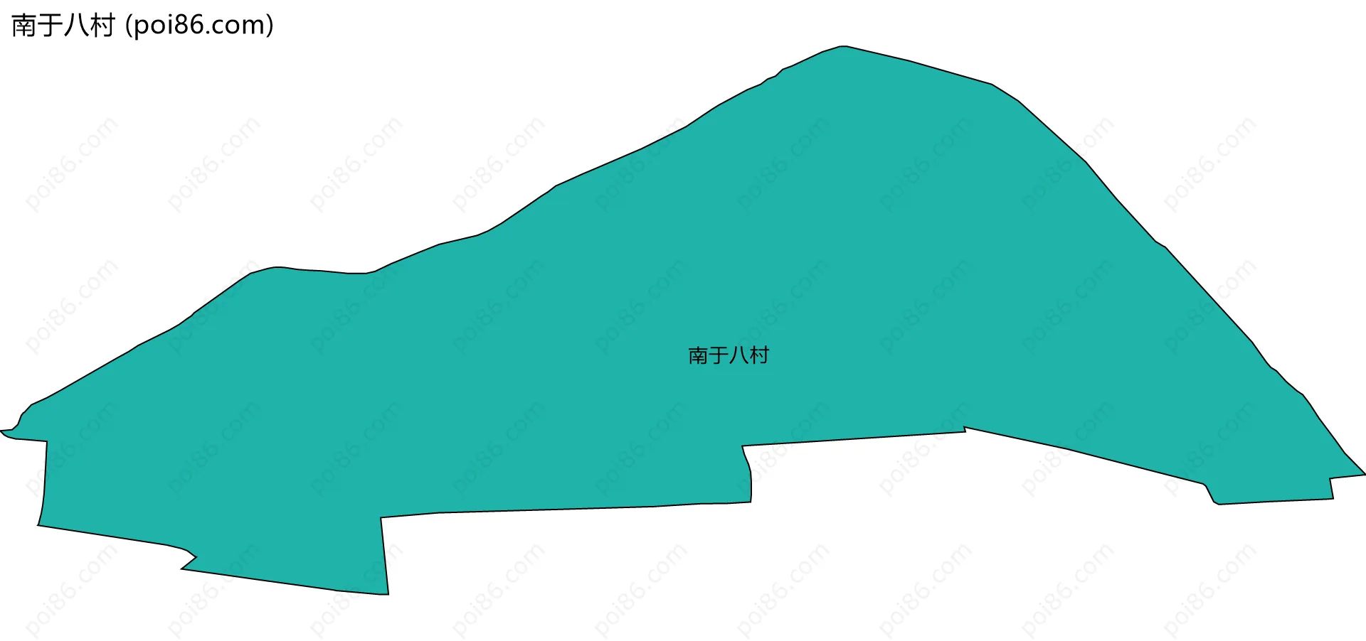 南于八村边界地图