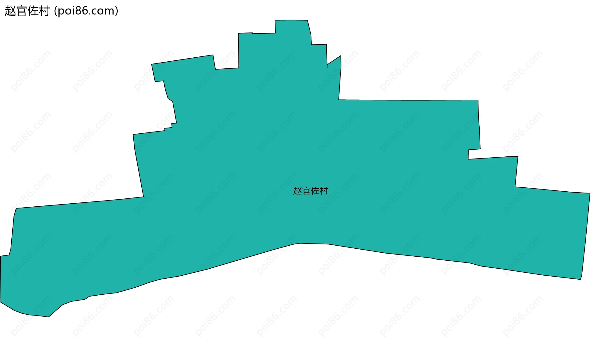 赵官佐村边界地图
