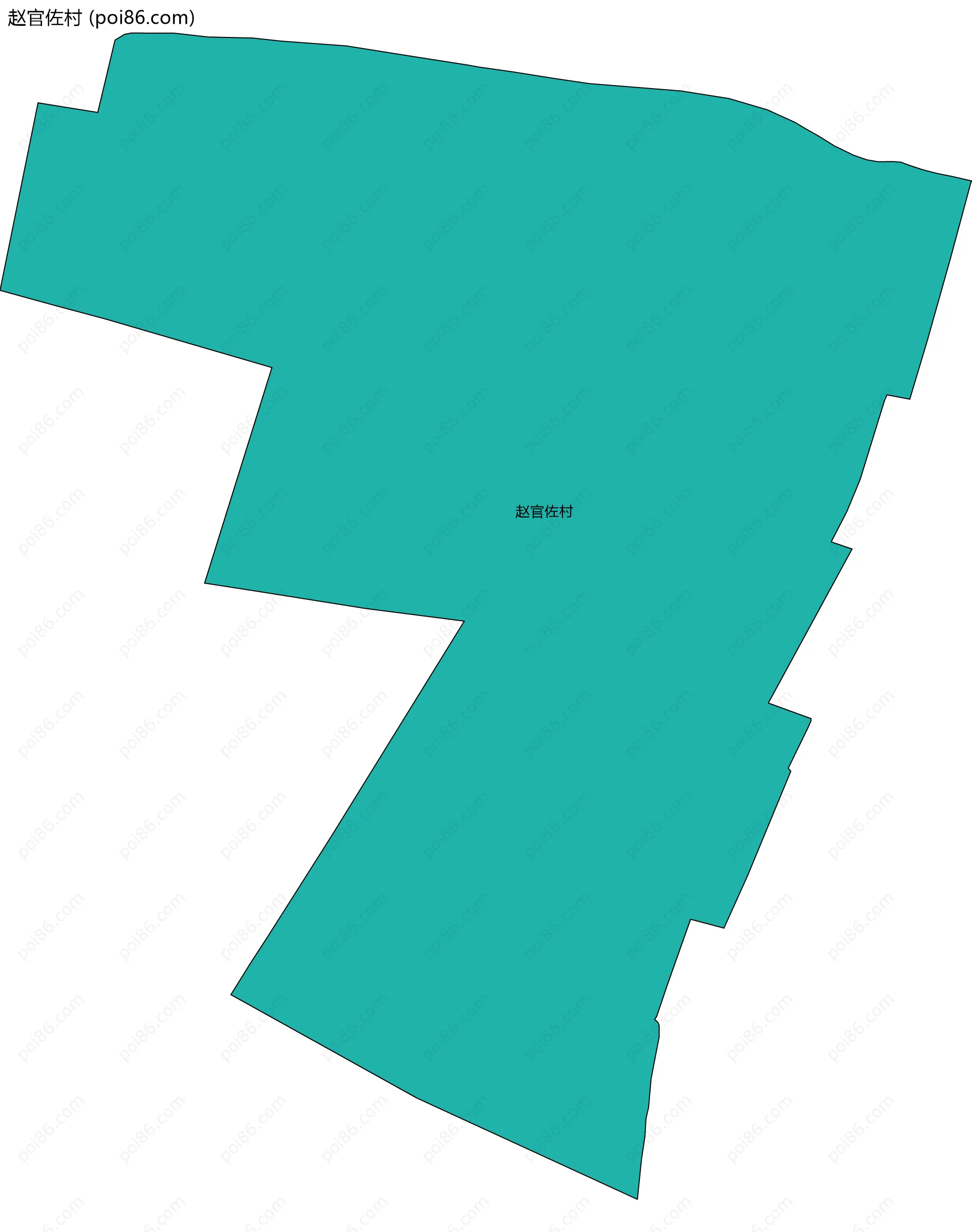 赵官佐村边界地图