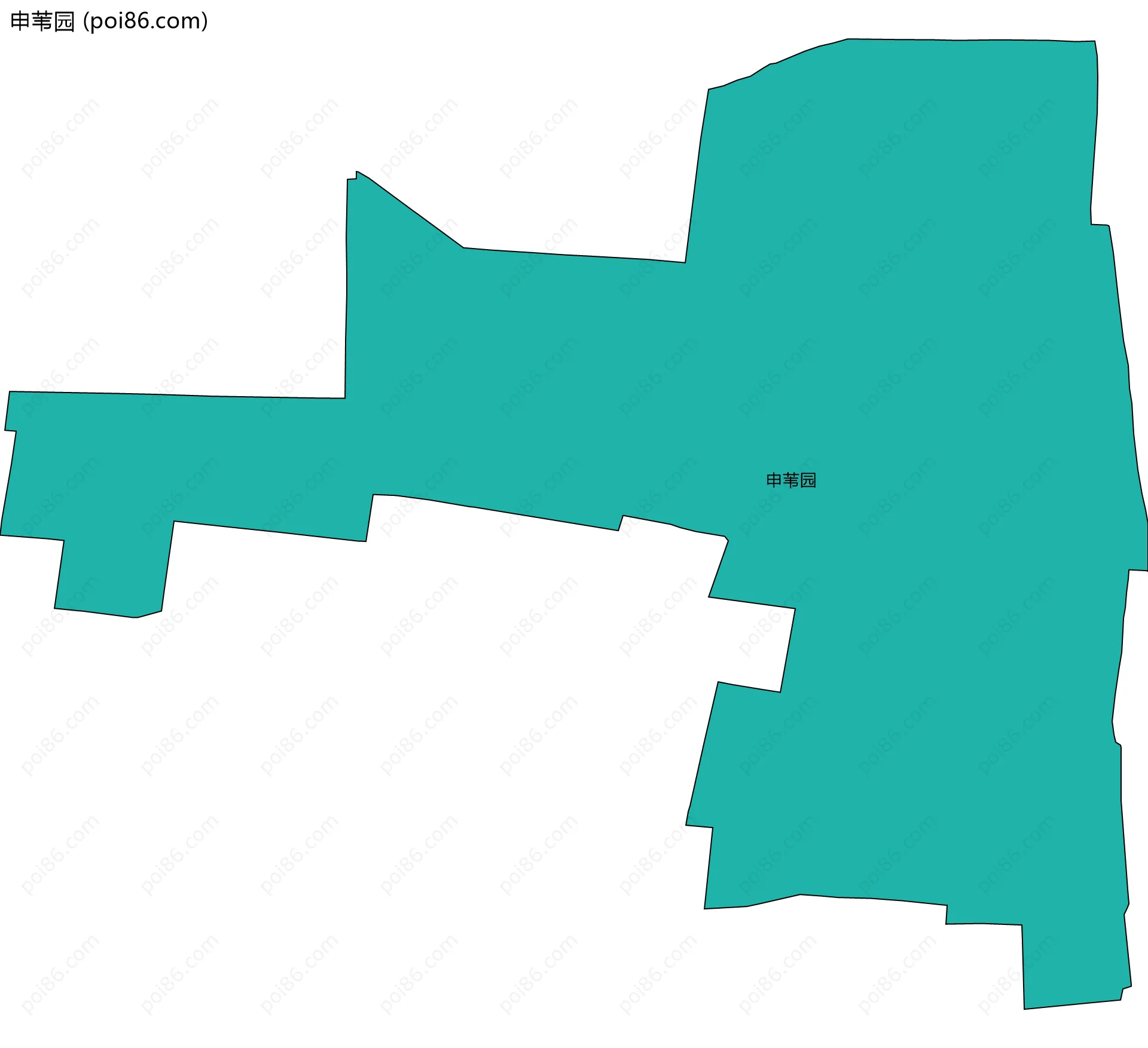 申苇园边界地图