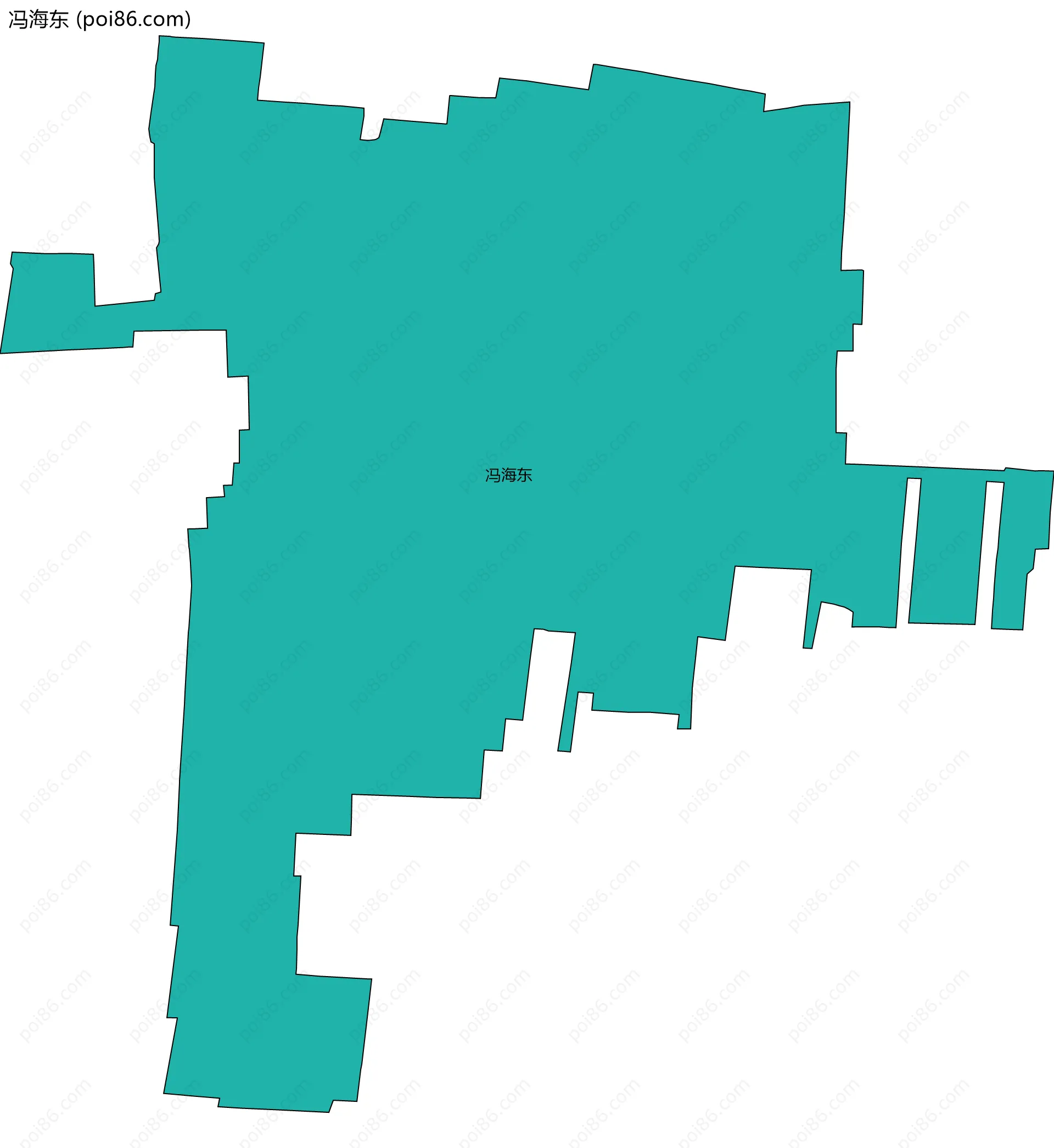 冯海东边界地图