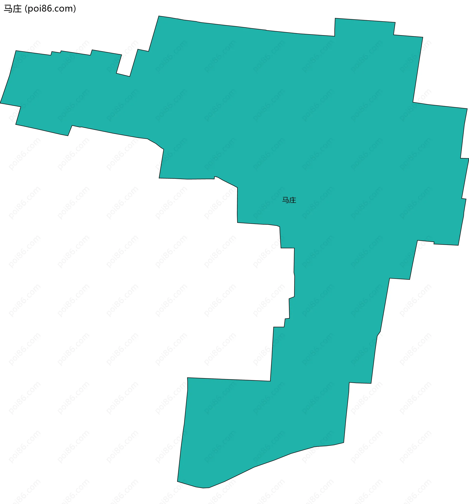 马庄边界地图