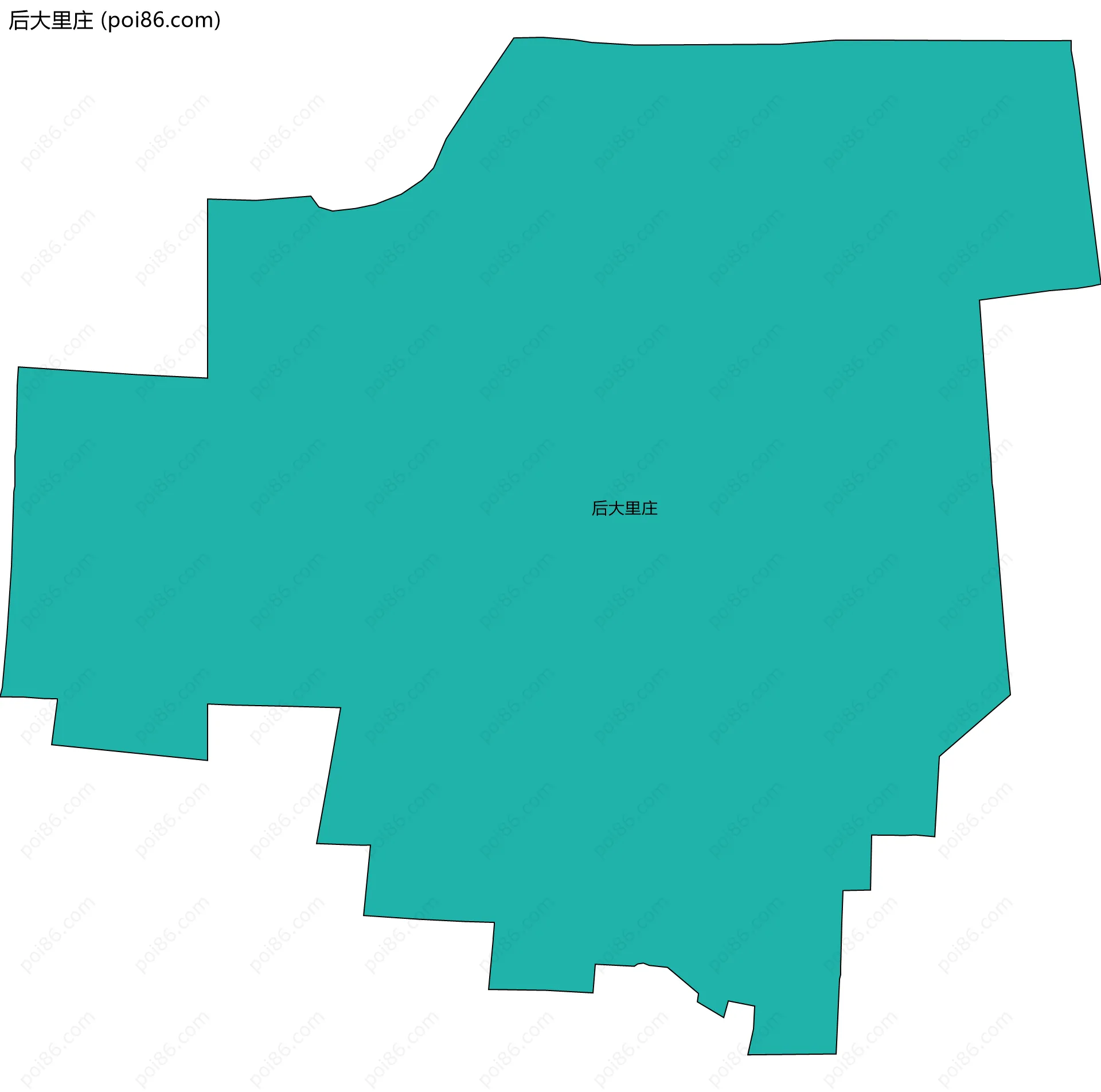 后大里庄边界地图