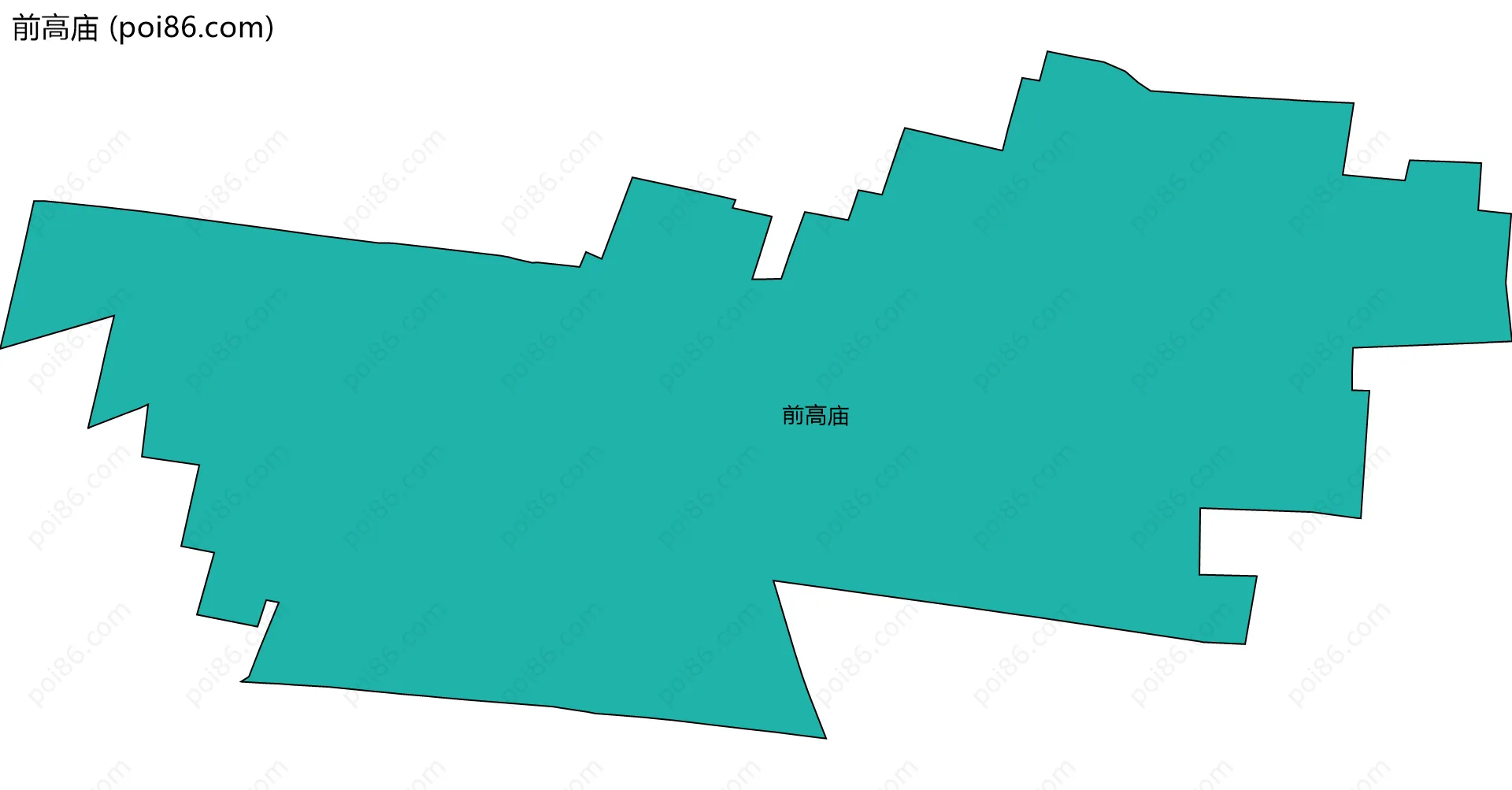 前高庙边界地图