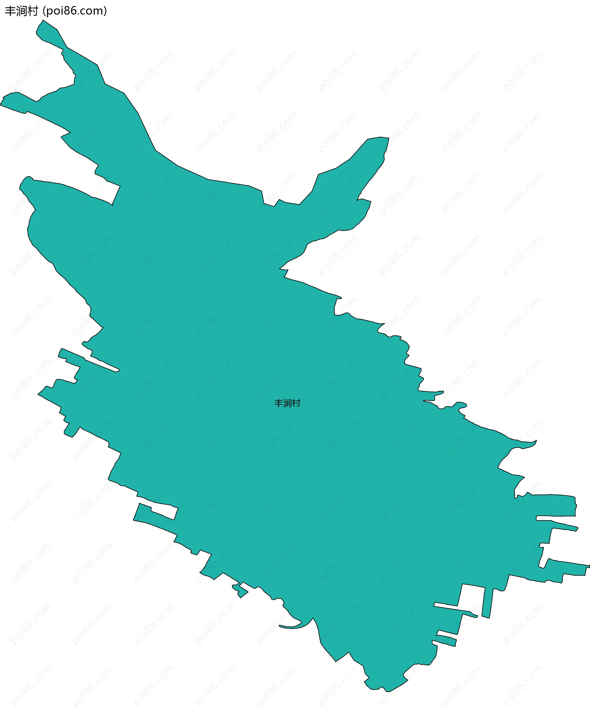 丰涧村边界地图