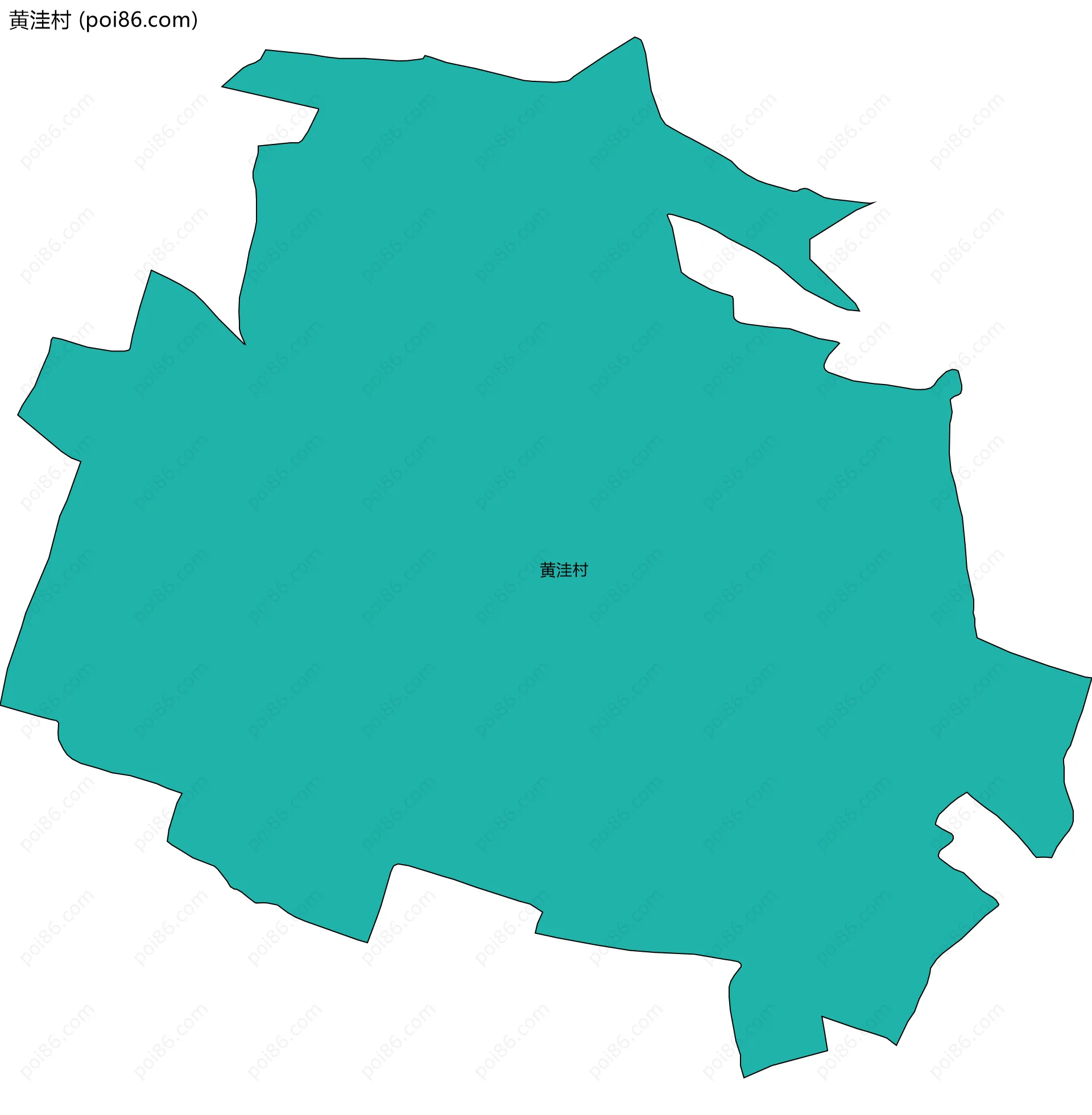 黄洼村边界地图