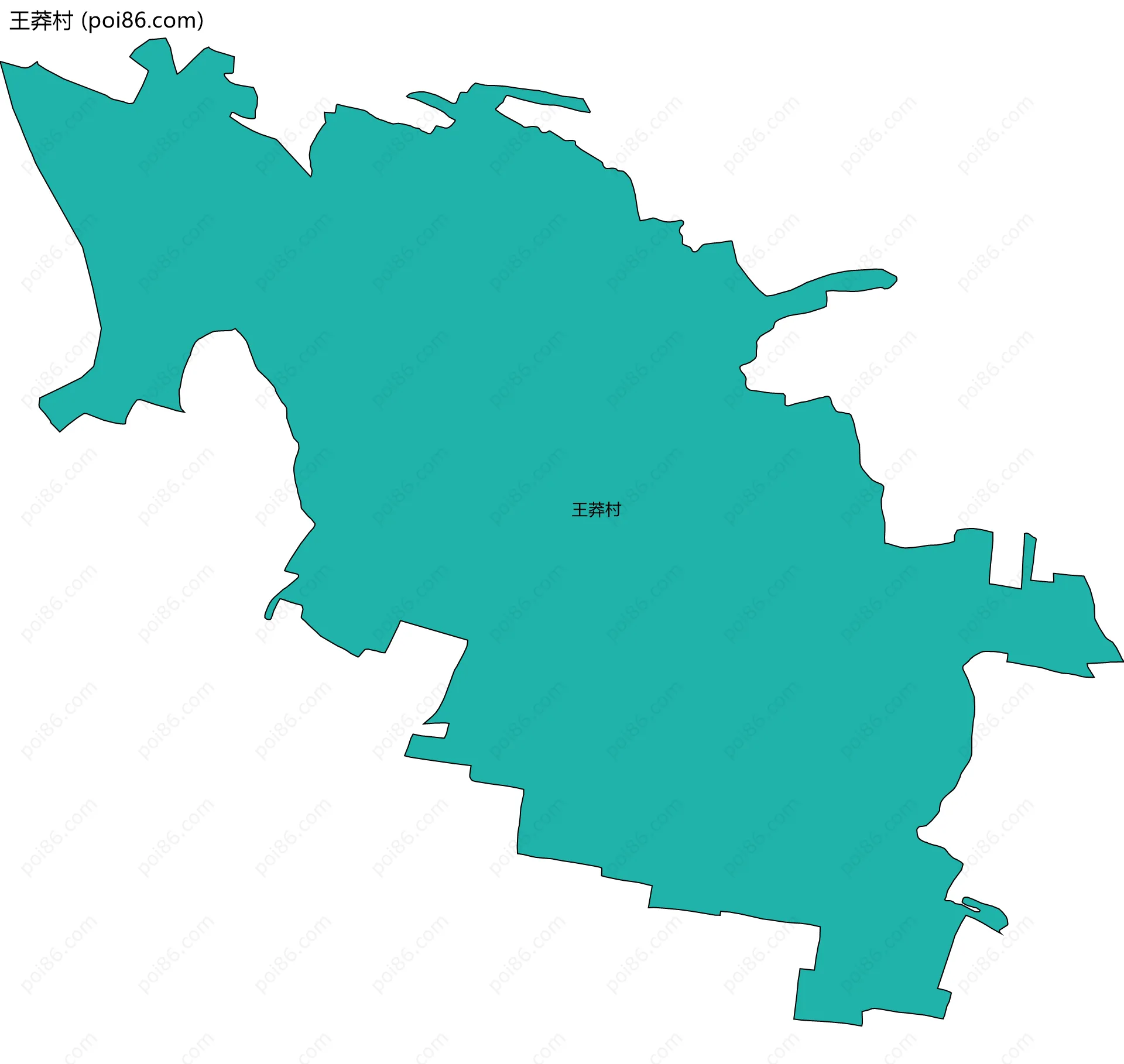 王莽村边界地图