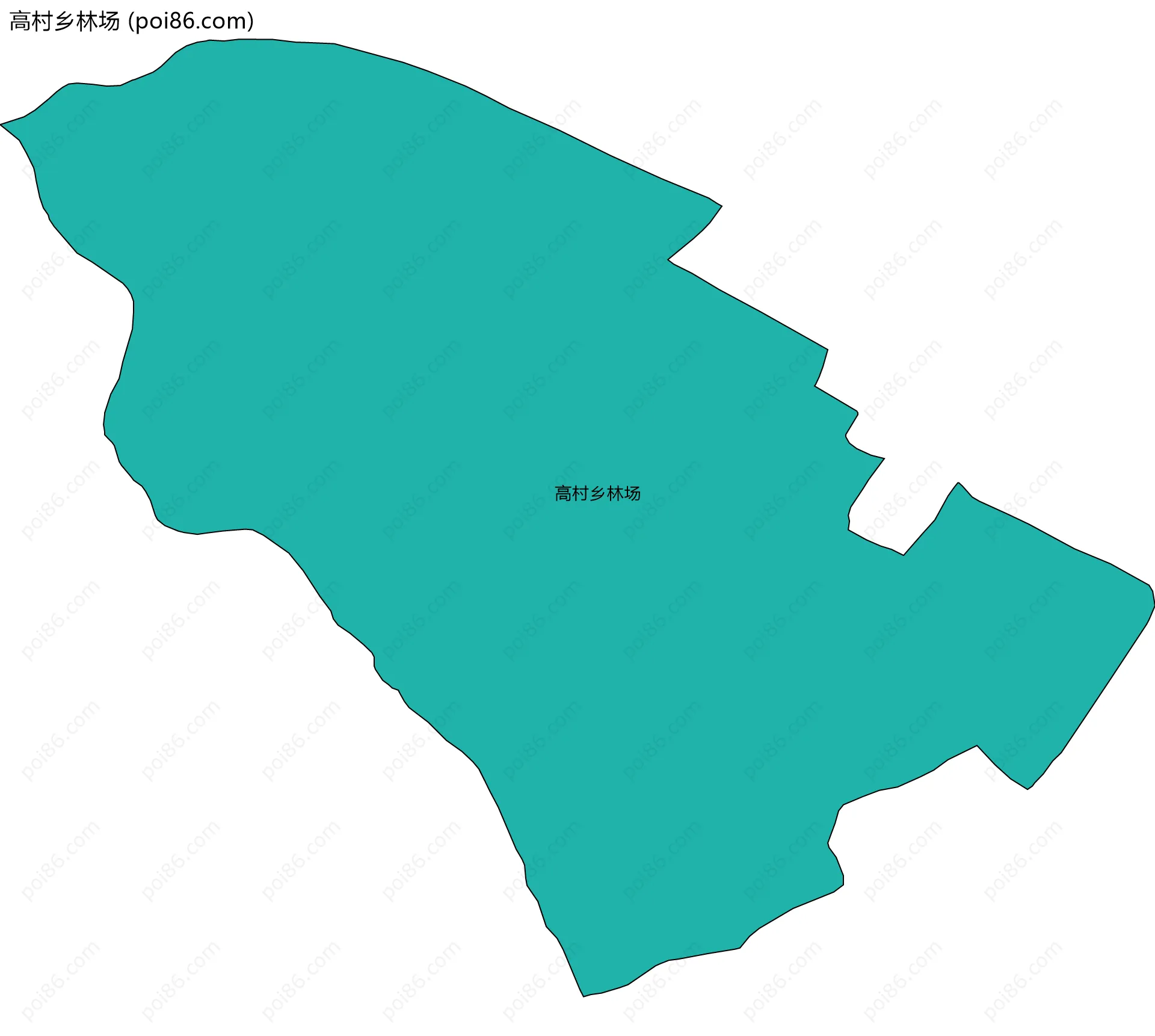高村乡林场边界地图