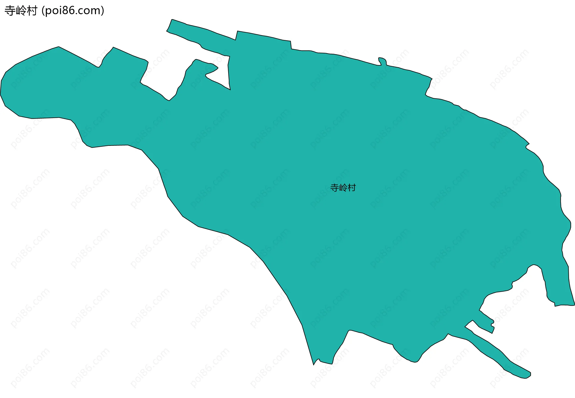 寺岭村边界地图