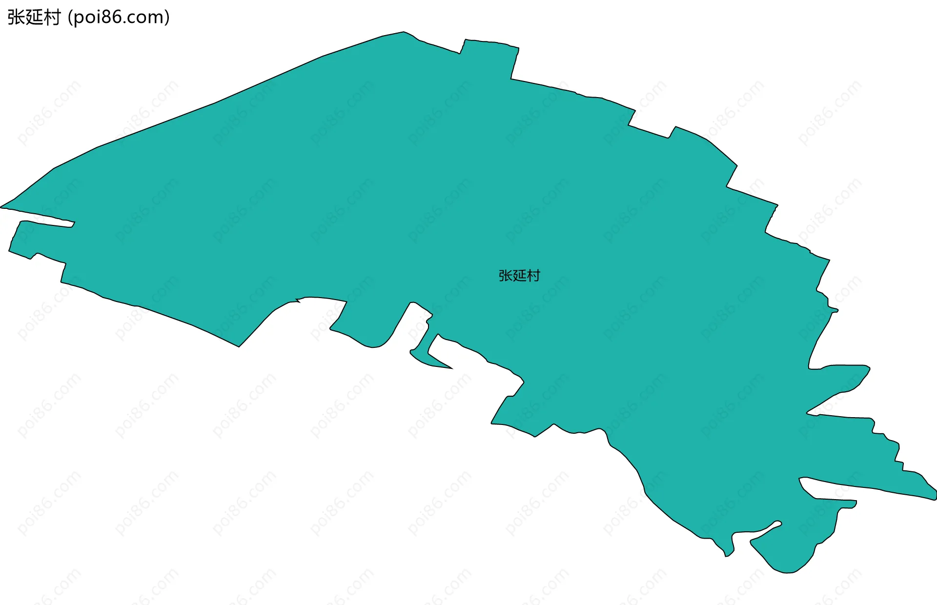 张延村边界地图