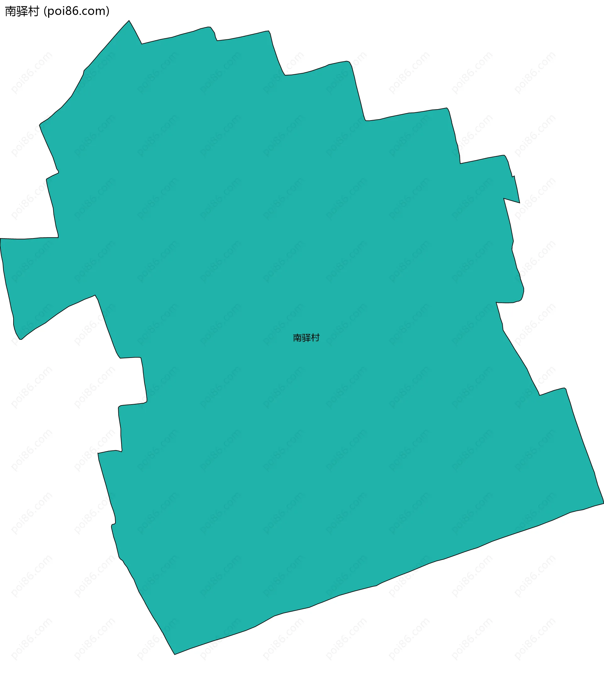 南驿村边界地图