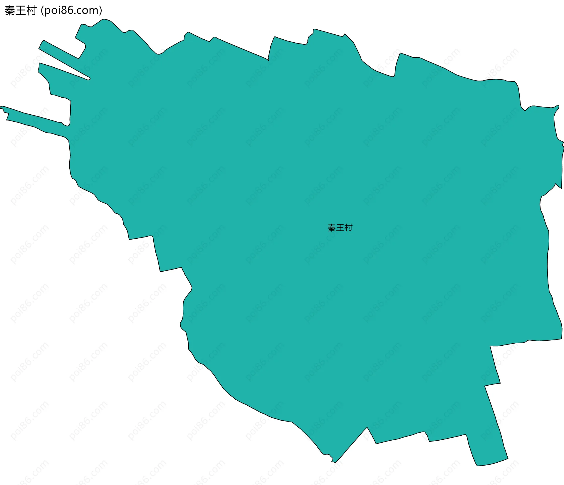 秦王村边界地图