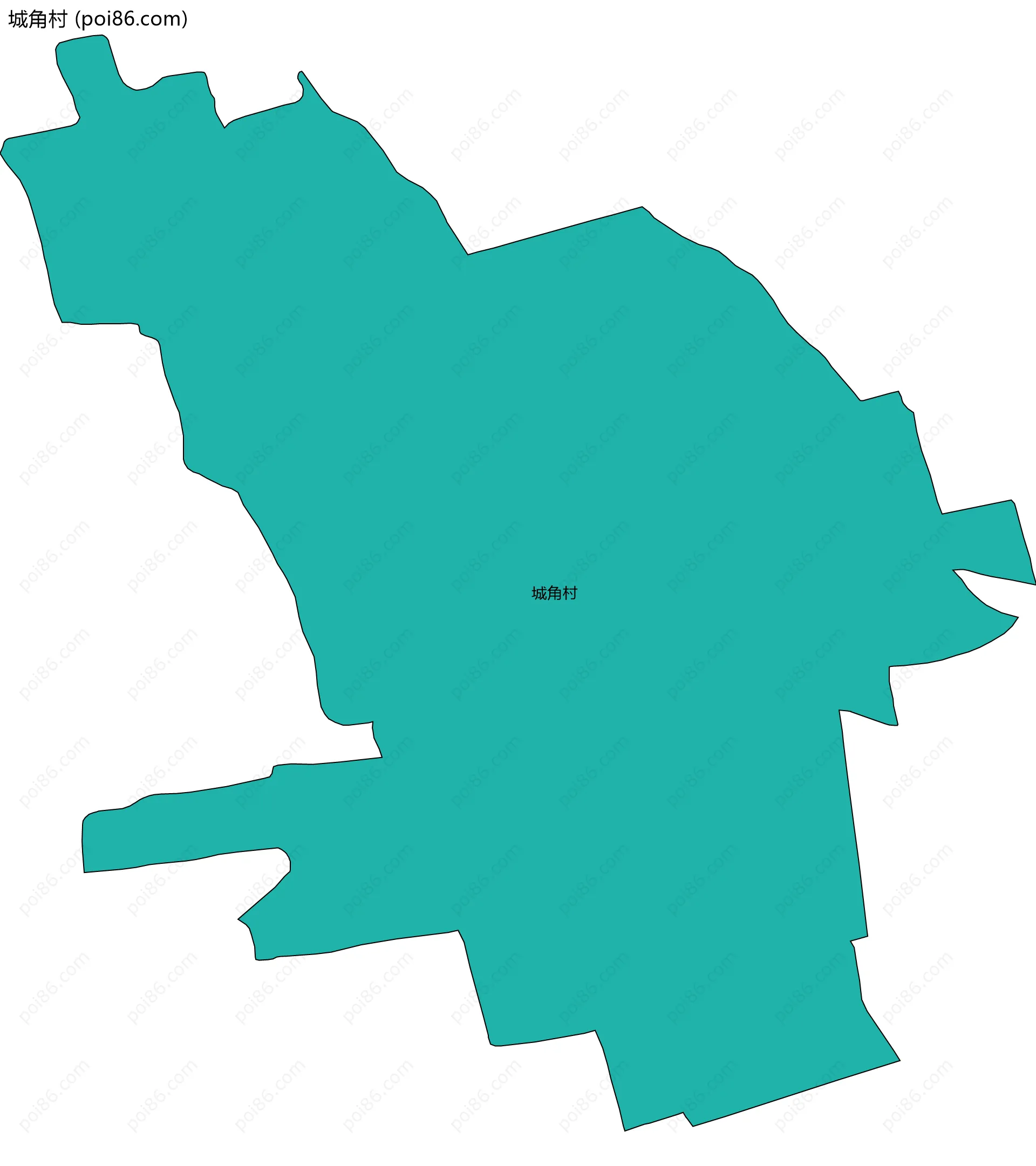 城角村边界地图