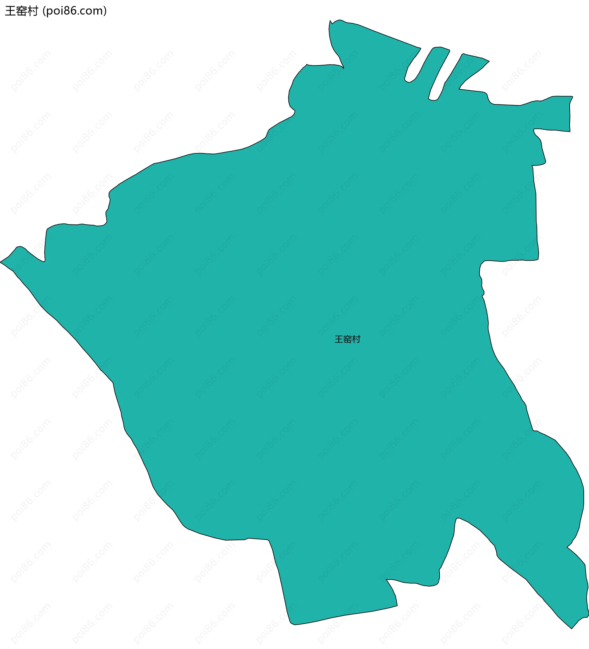 王窑村边界地图