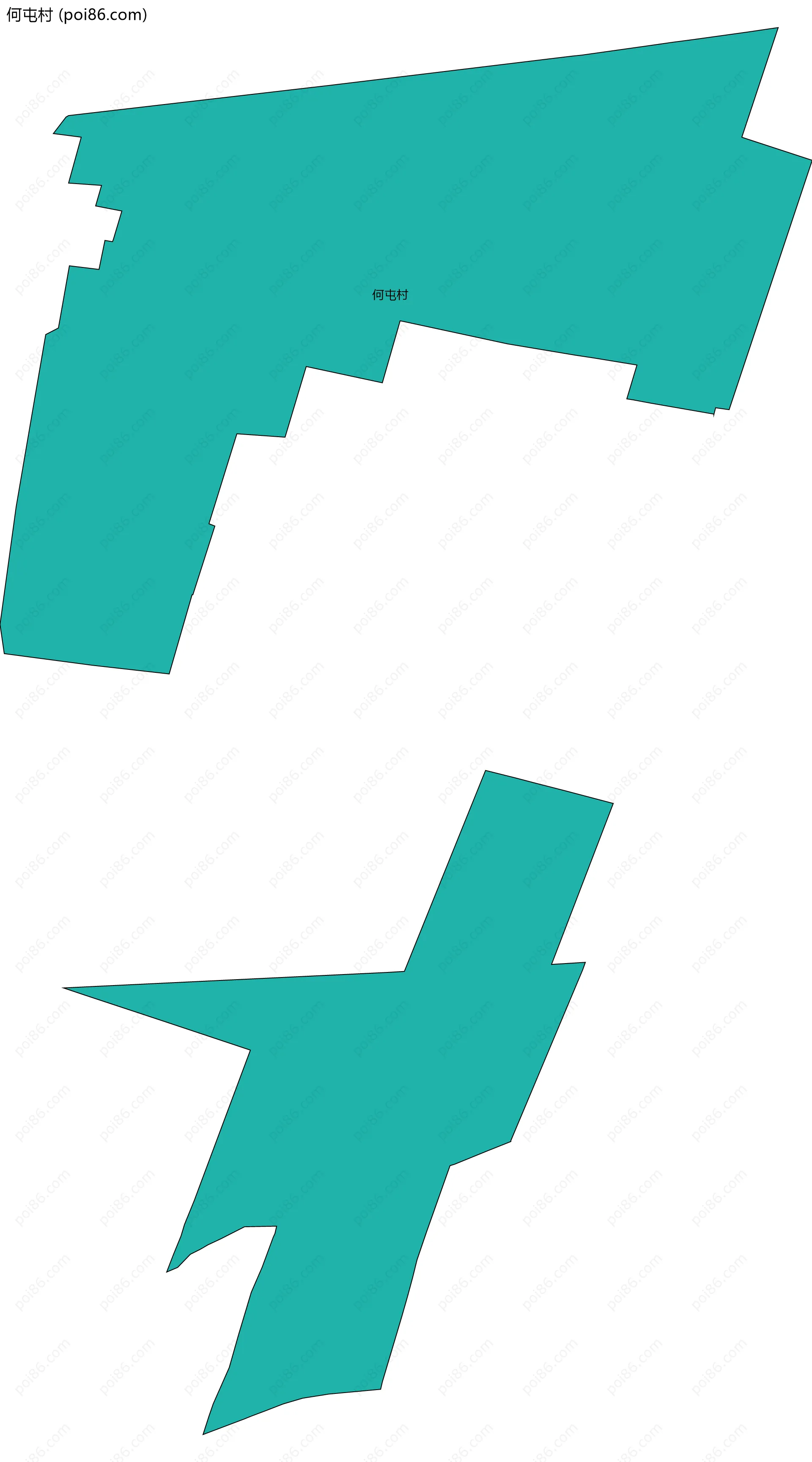 何屯村边界地图