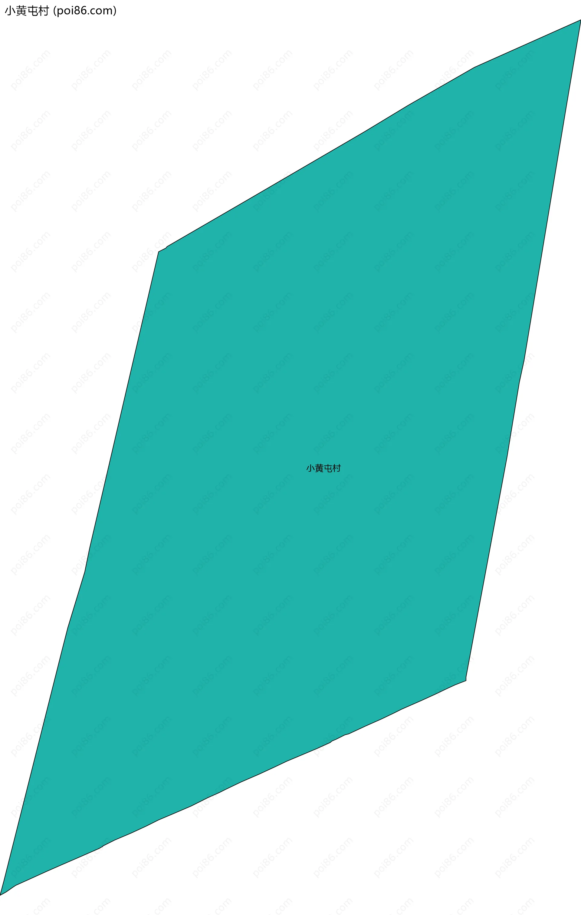 小黄屯村边界地图