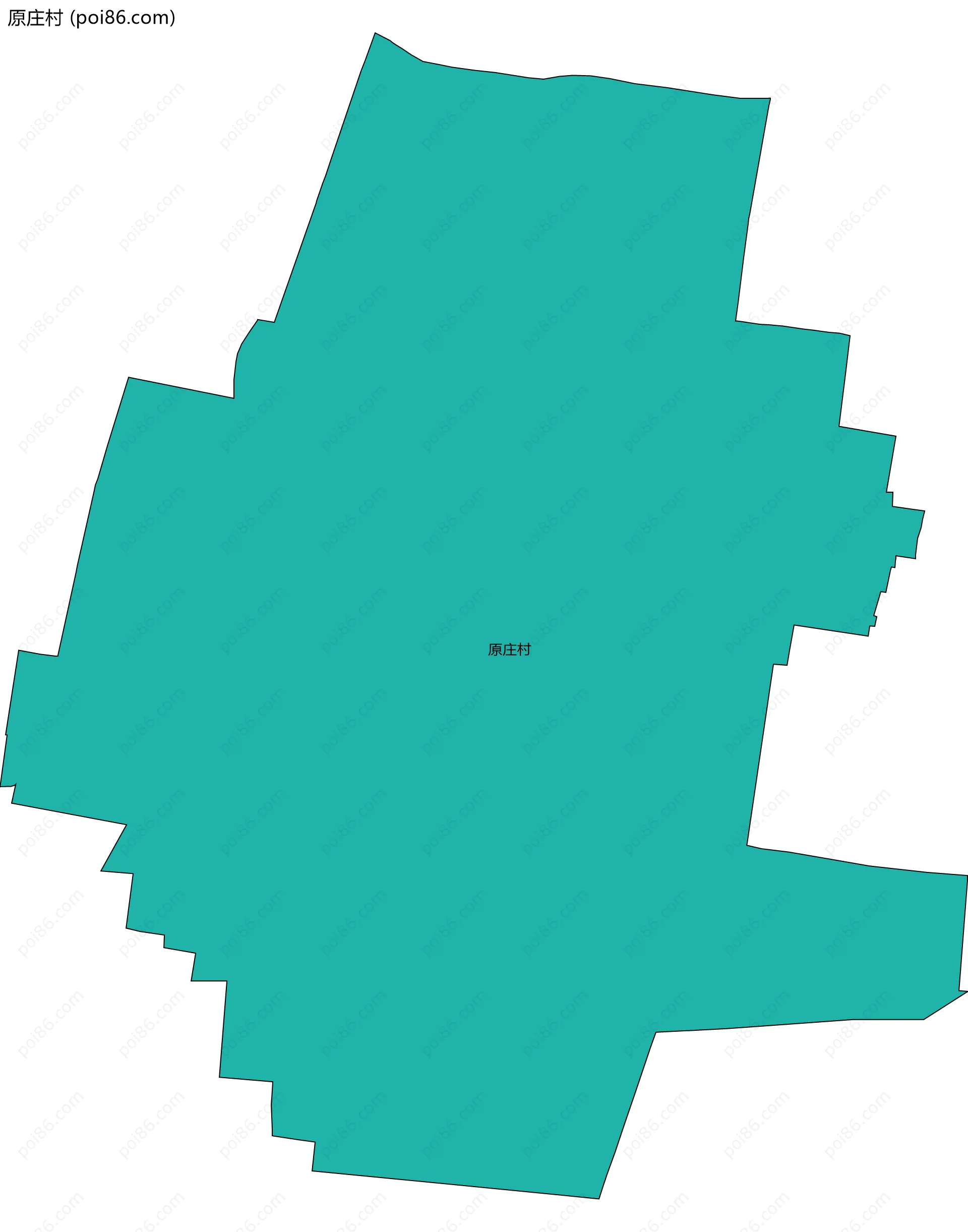 原庄村边界地图