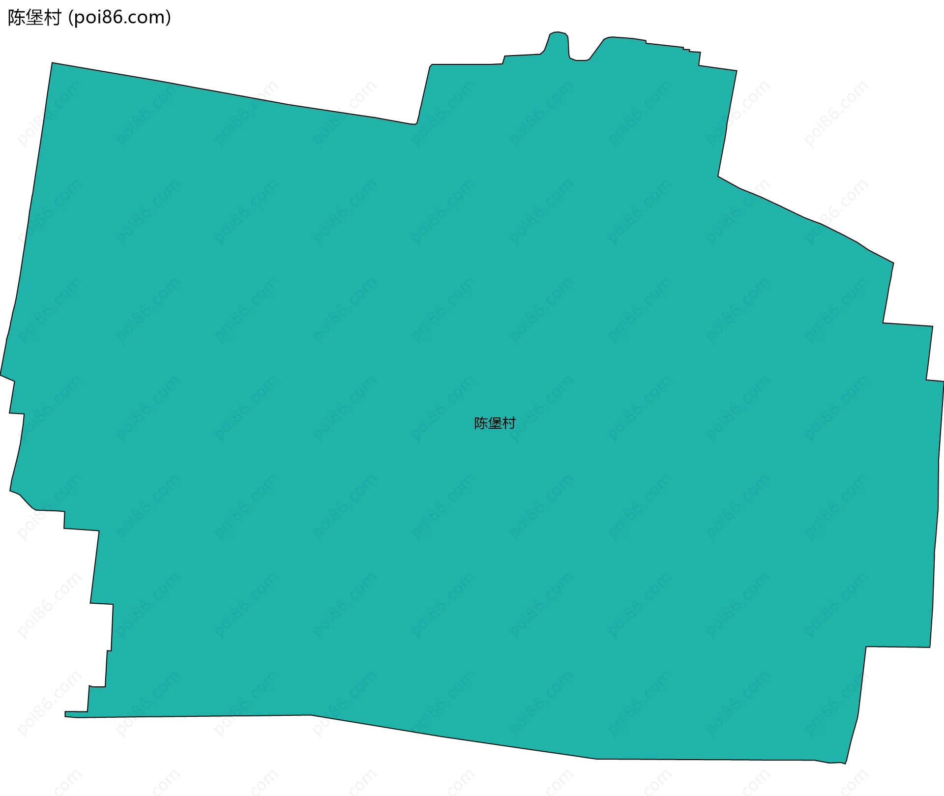 陈堡村边界地图