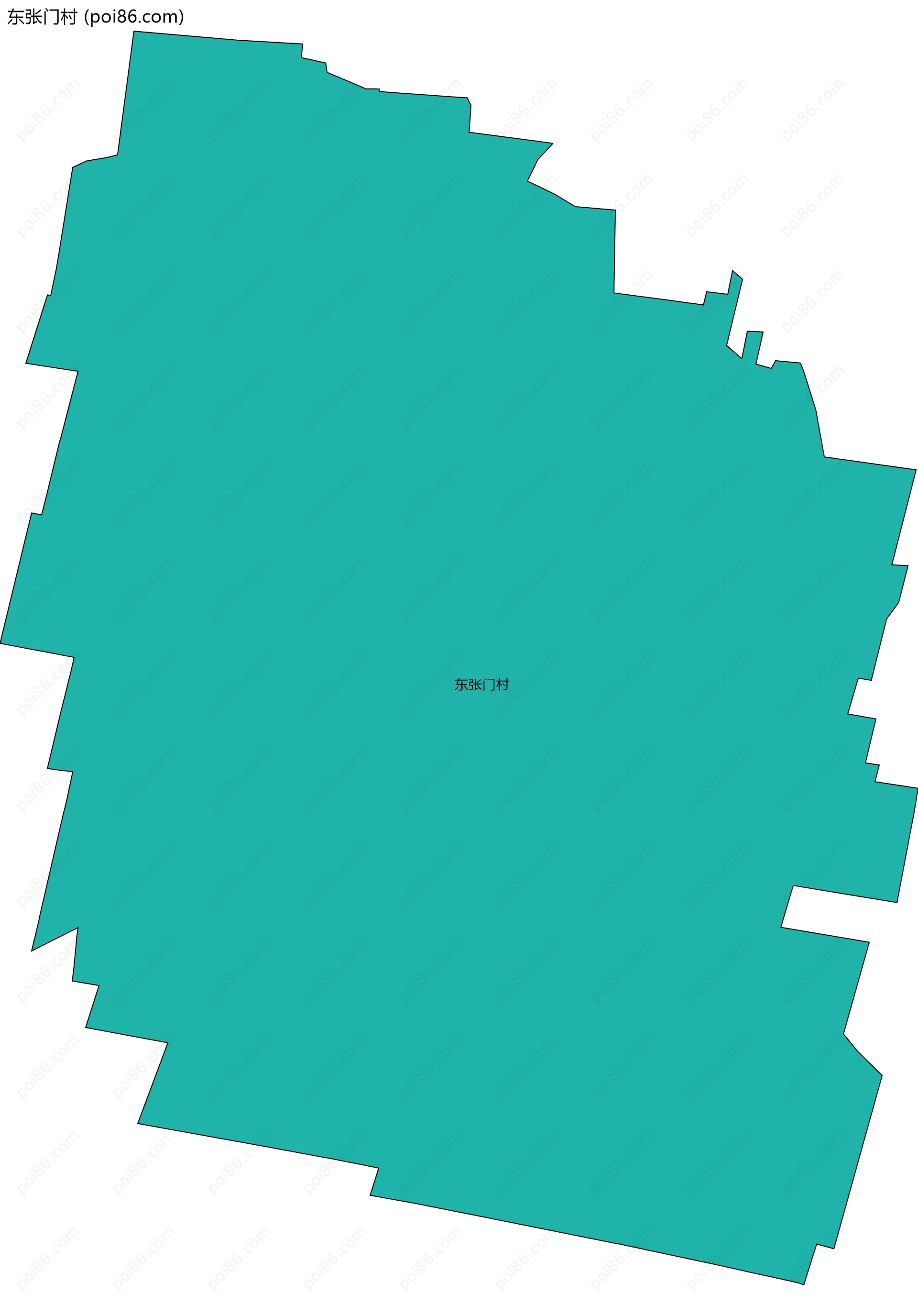 东张门村边界地图