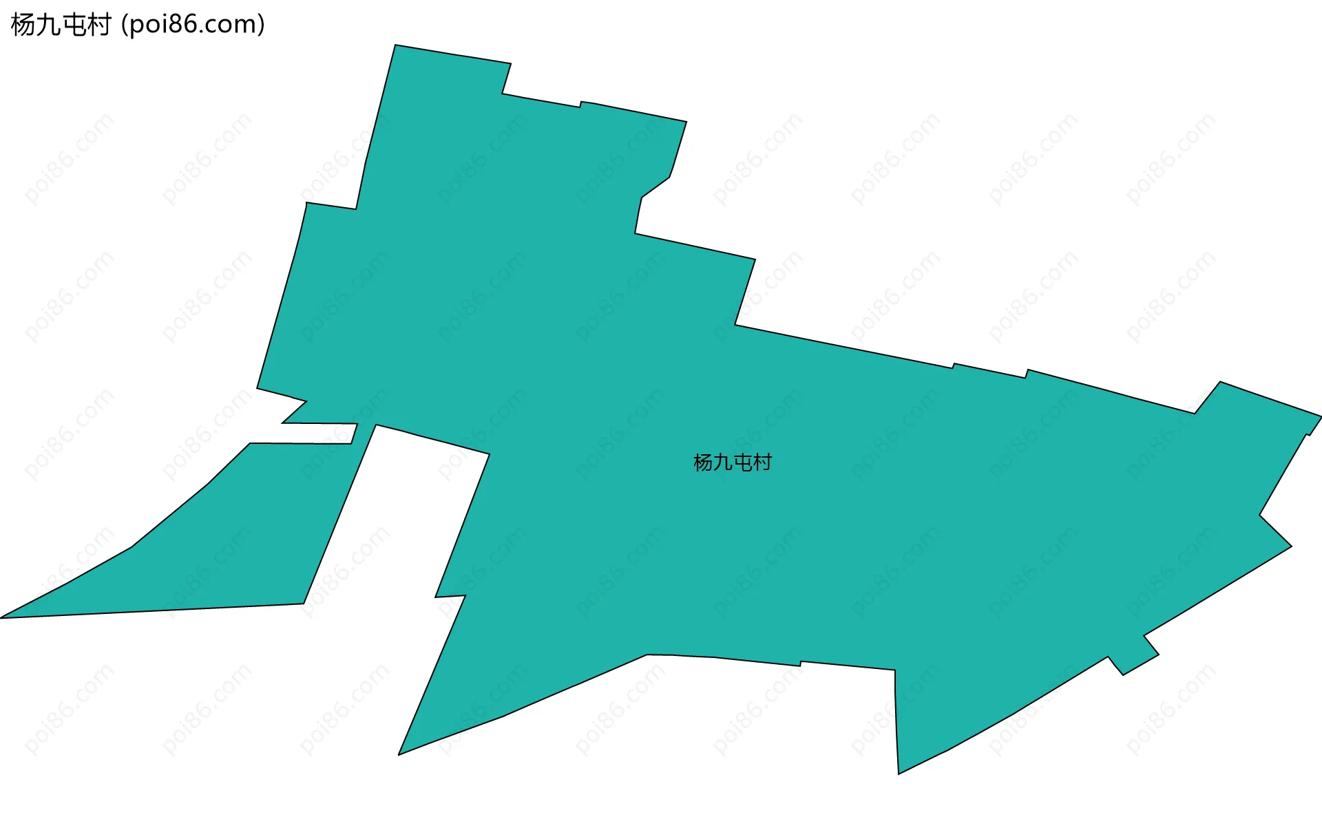 杨九屯村边界地图