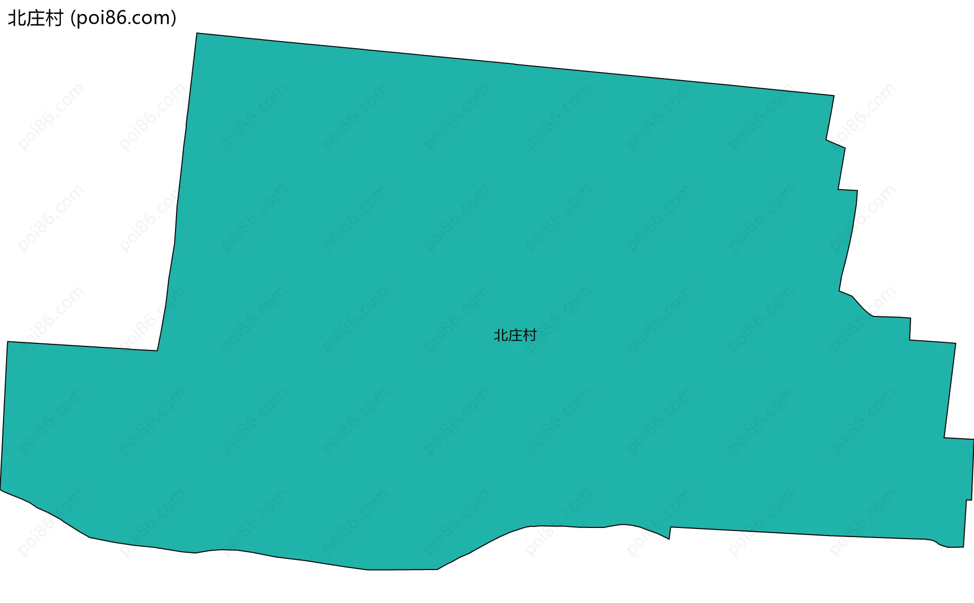 北庄村边界地图