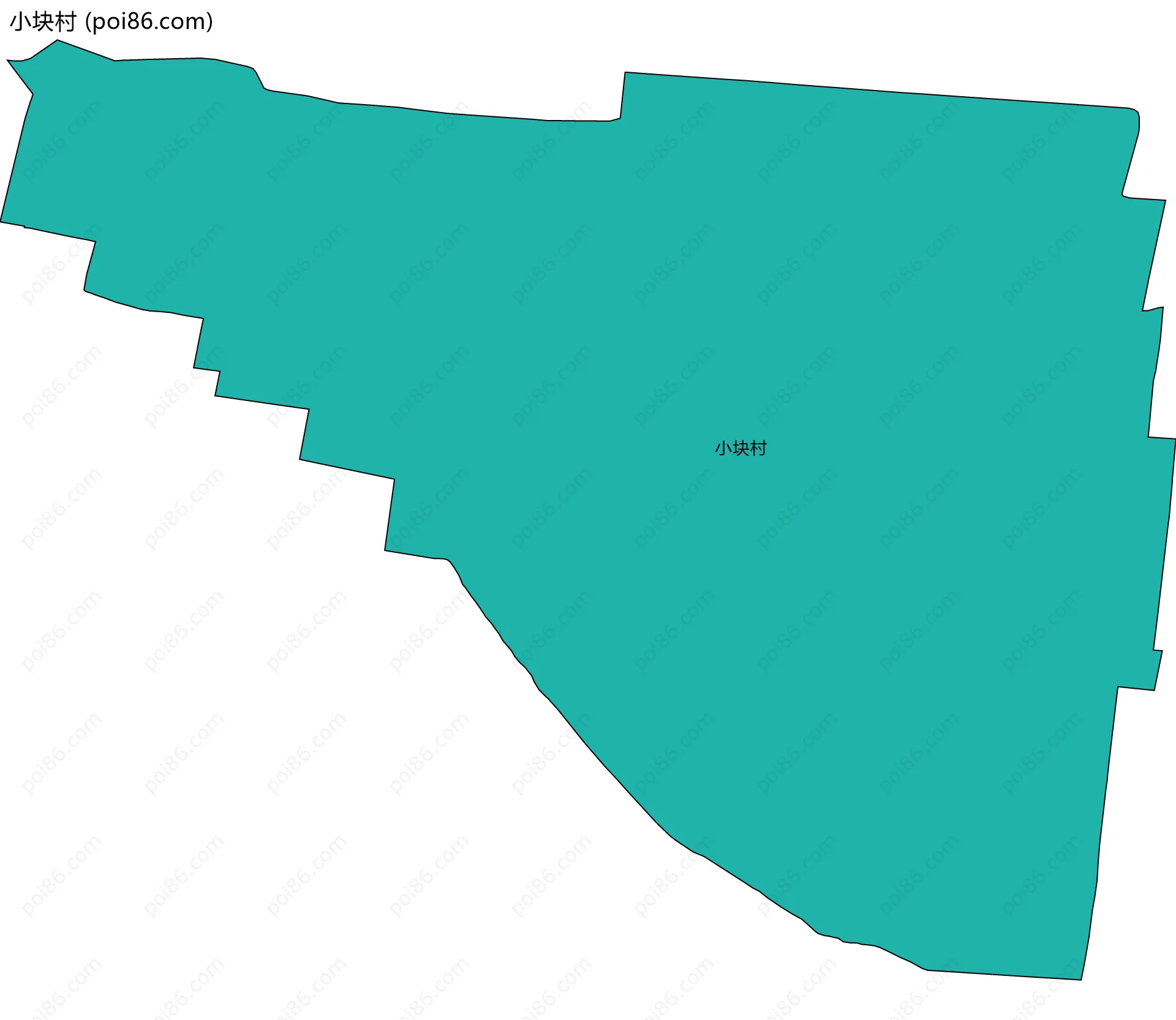 小块村边界地图