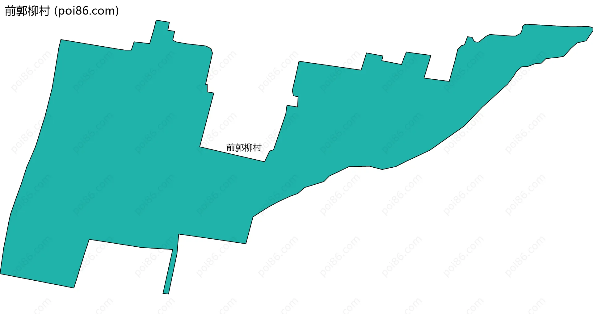 前郭柳村边界地图