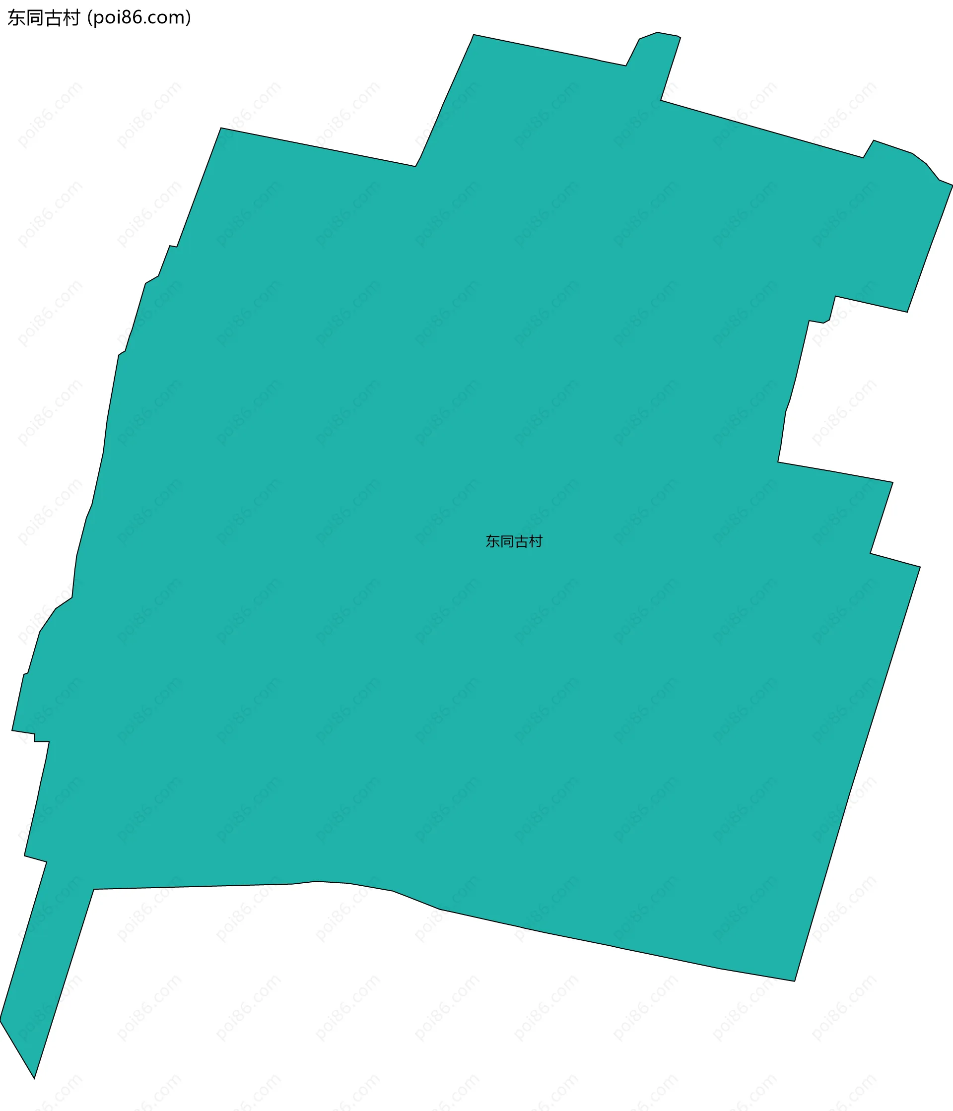 东同古村边界地图
