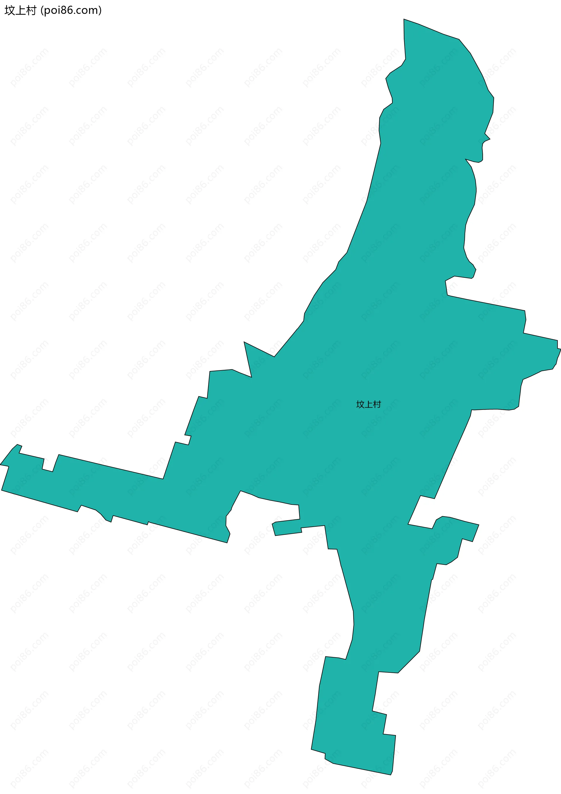 坟上村边界地图