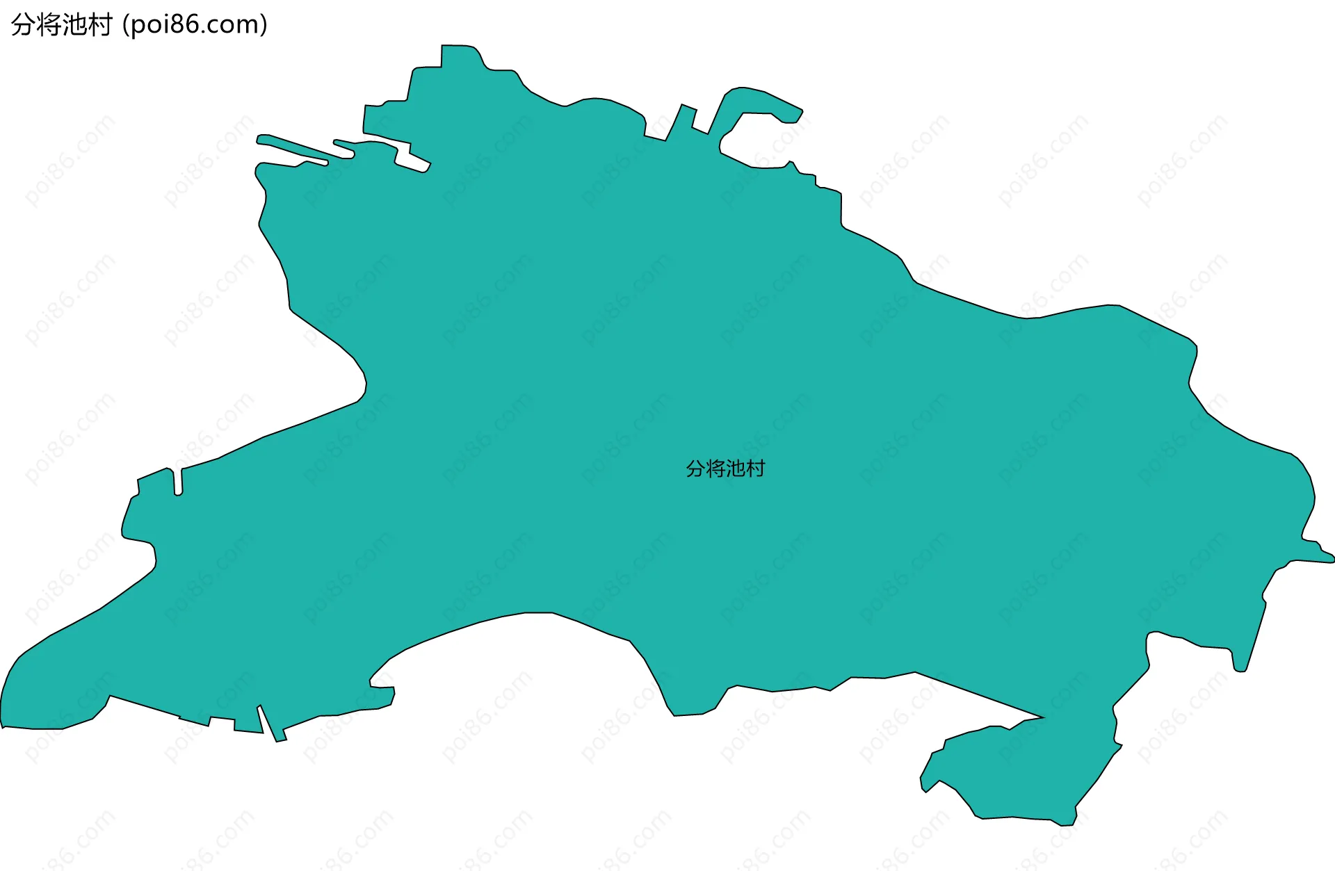 分将池村边界地图