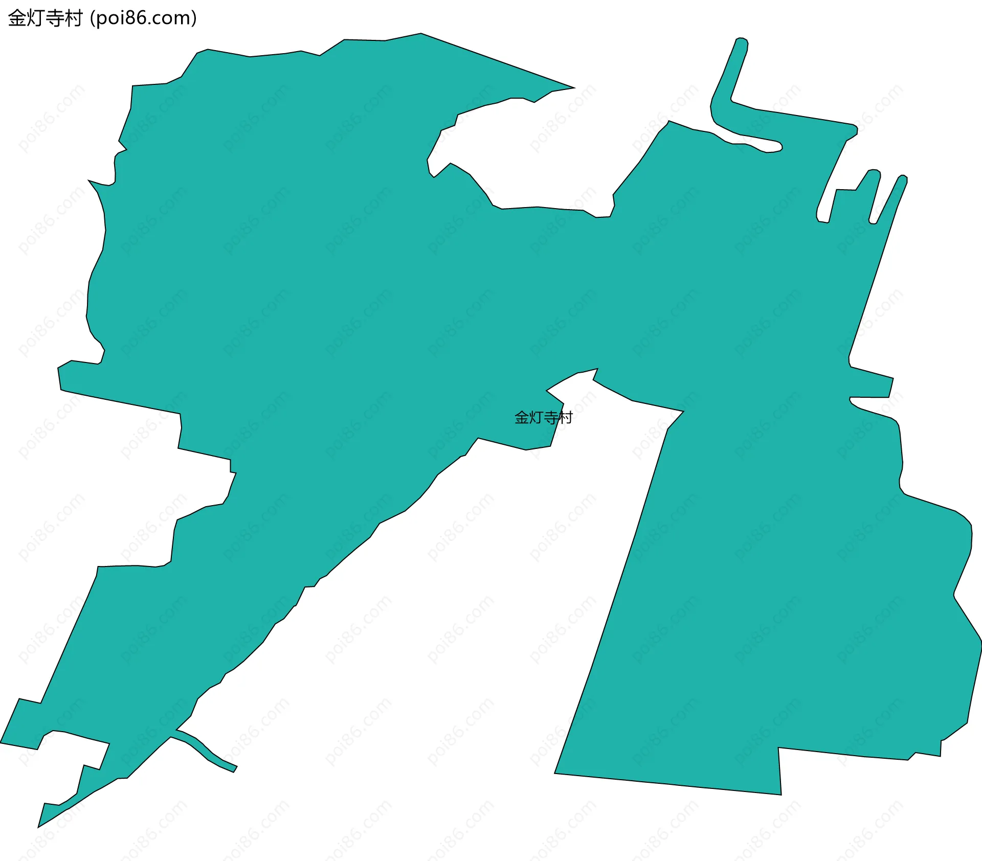 金灯寺村边界地图