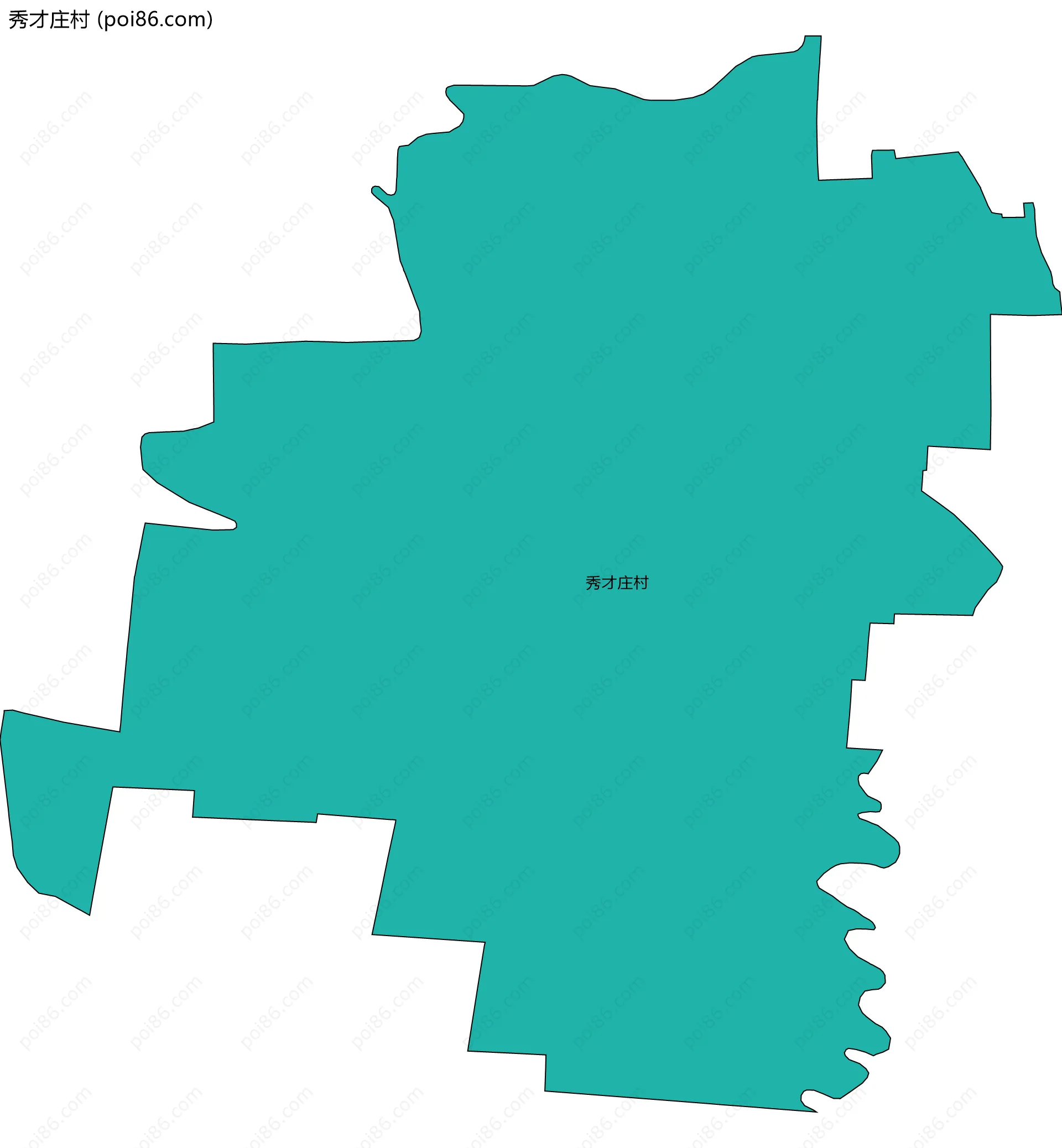 秀才庄村边界地图