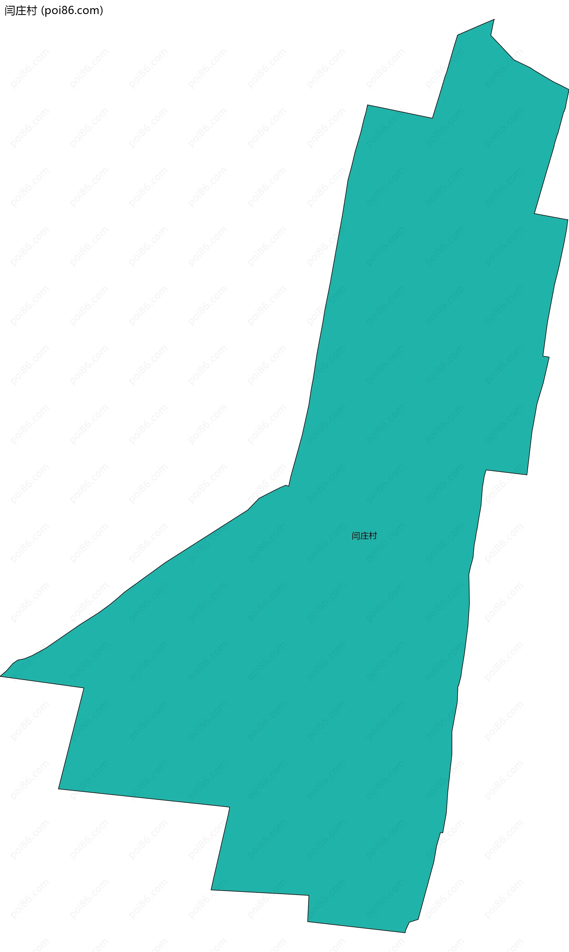 闫庄村边界地图