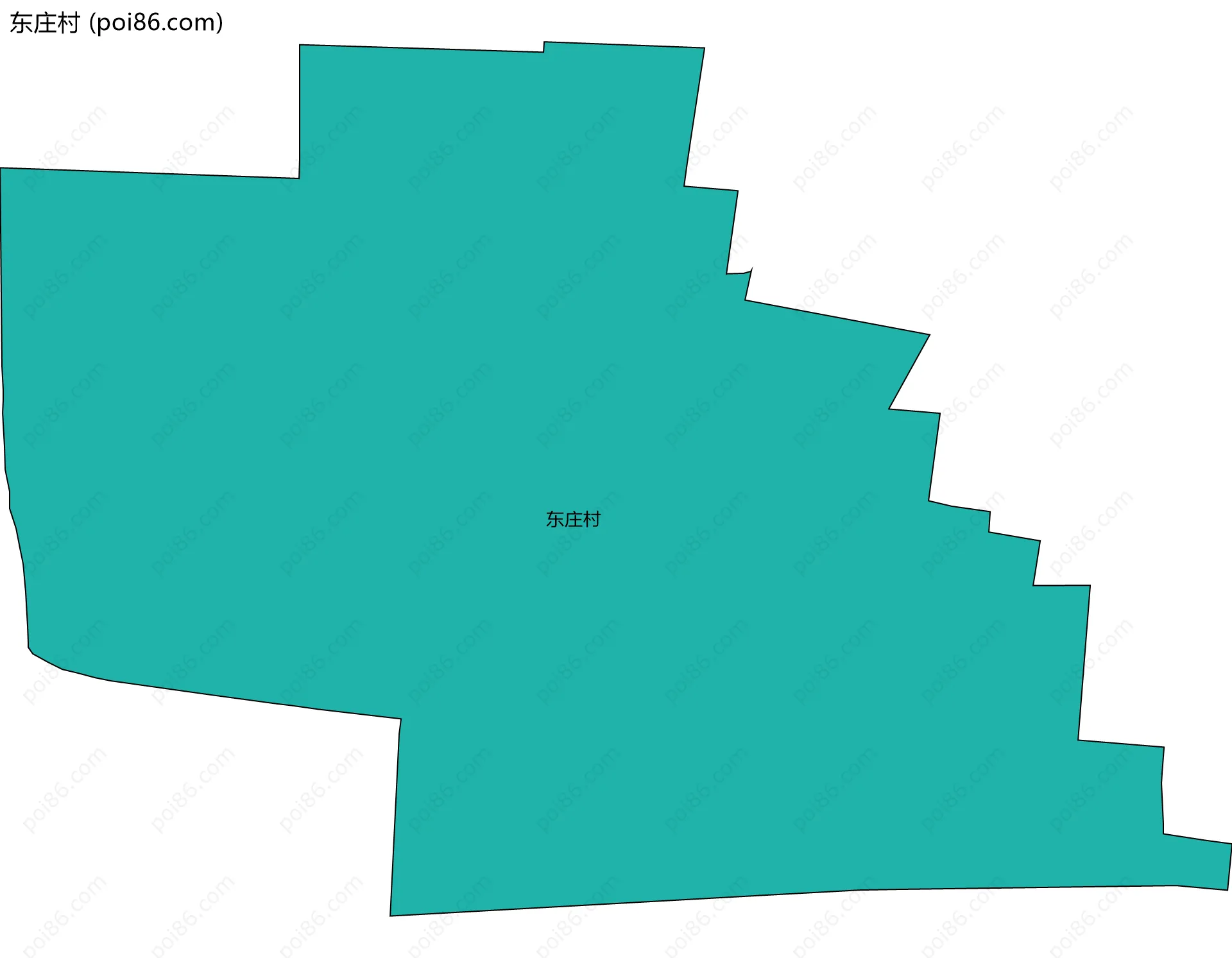 东庄村边界地图
