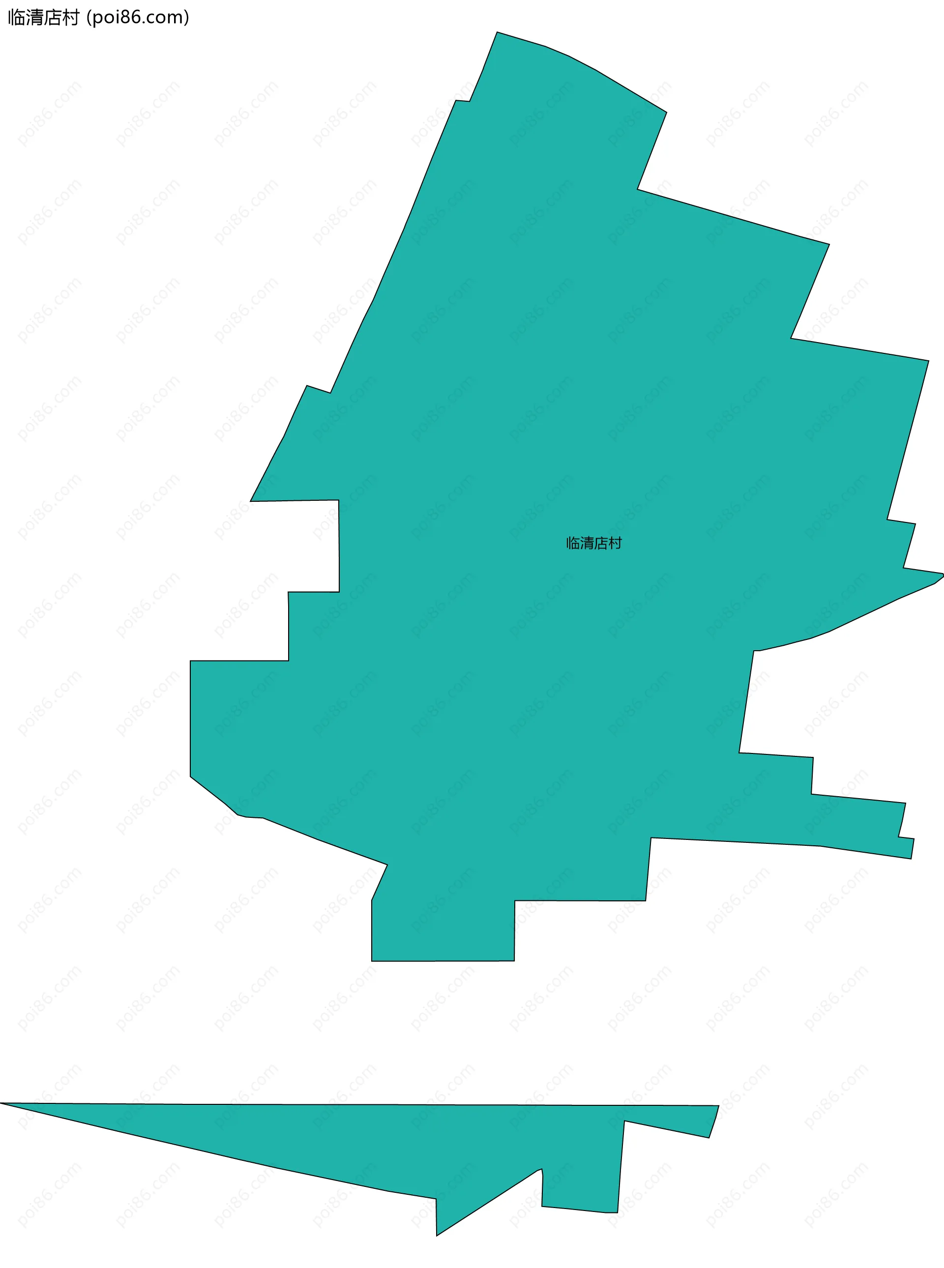 临清店村边界地图