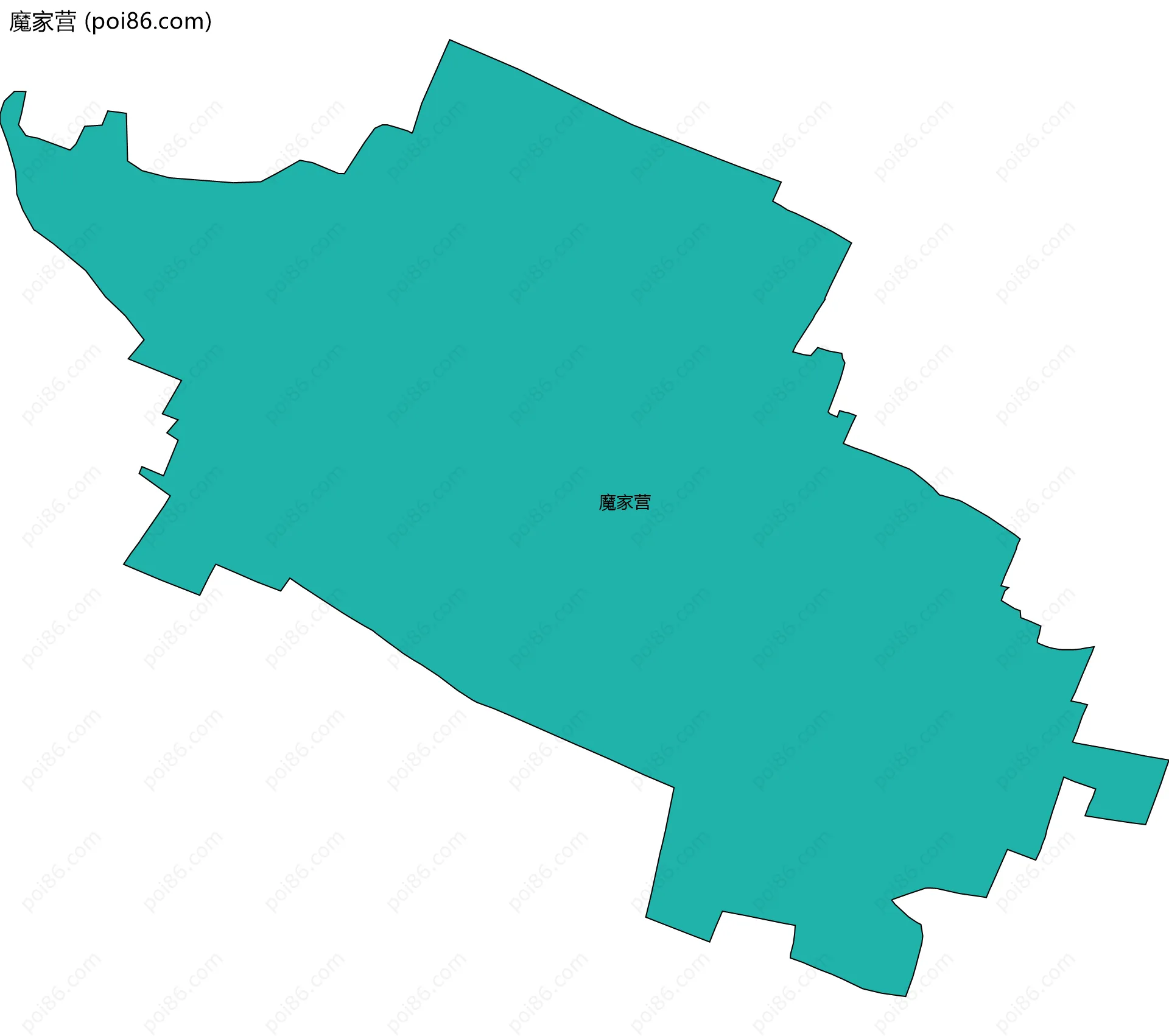 魔家营边界地图