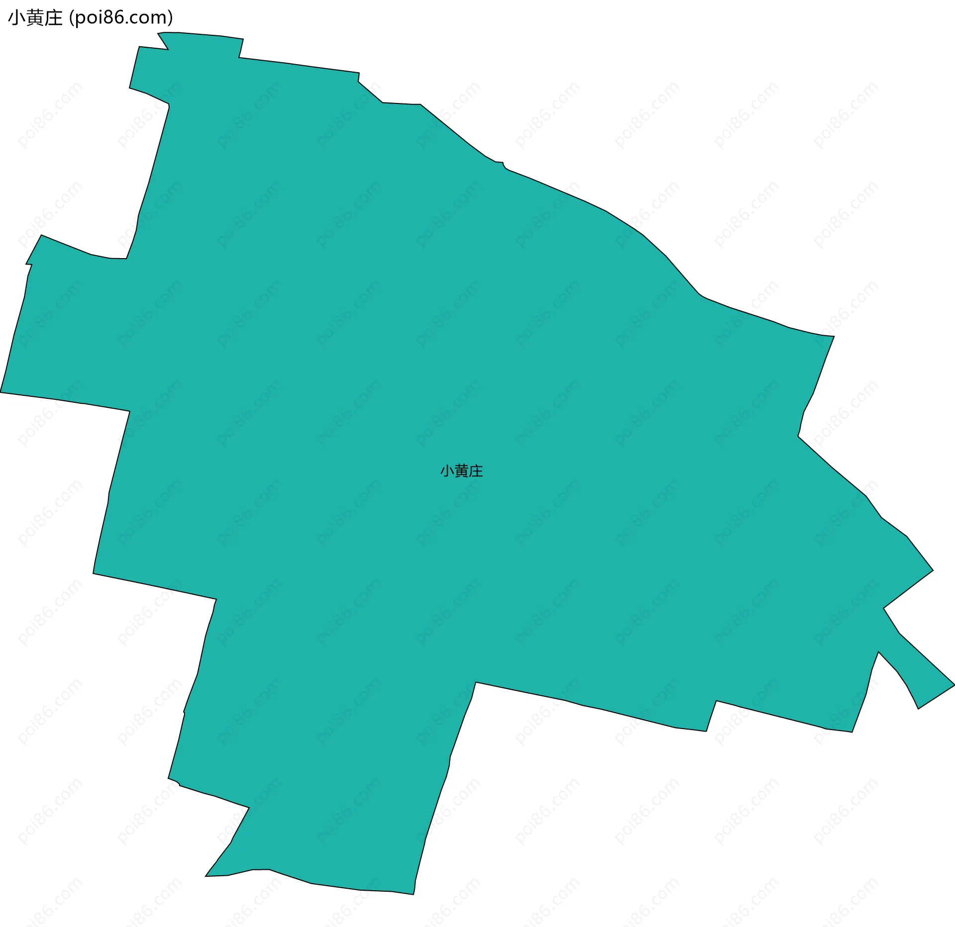 小黄庄边界地图