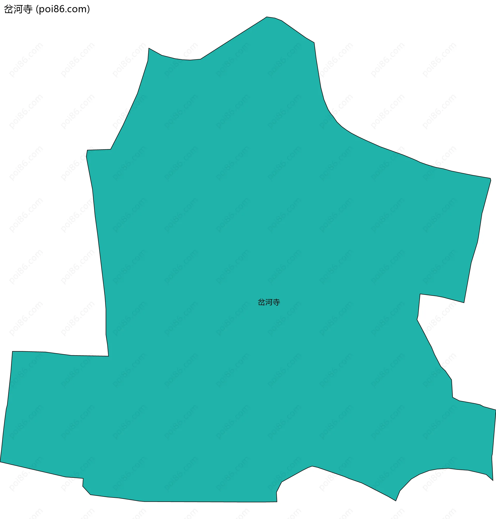 岔河寺边界地图