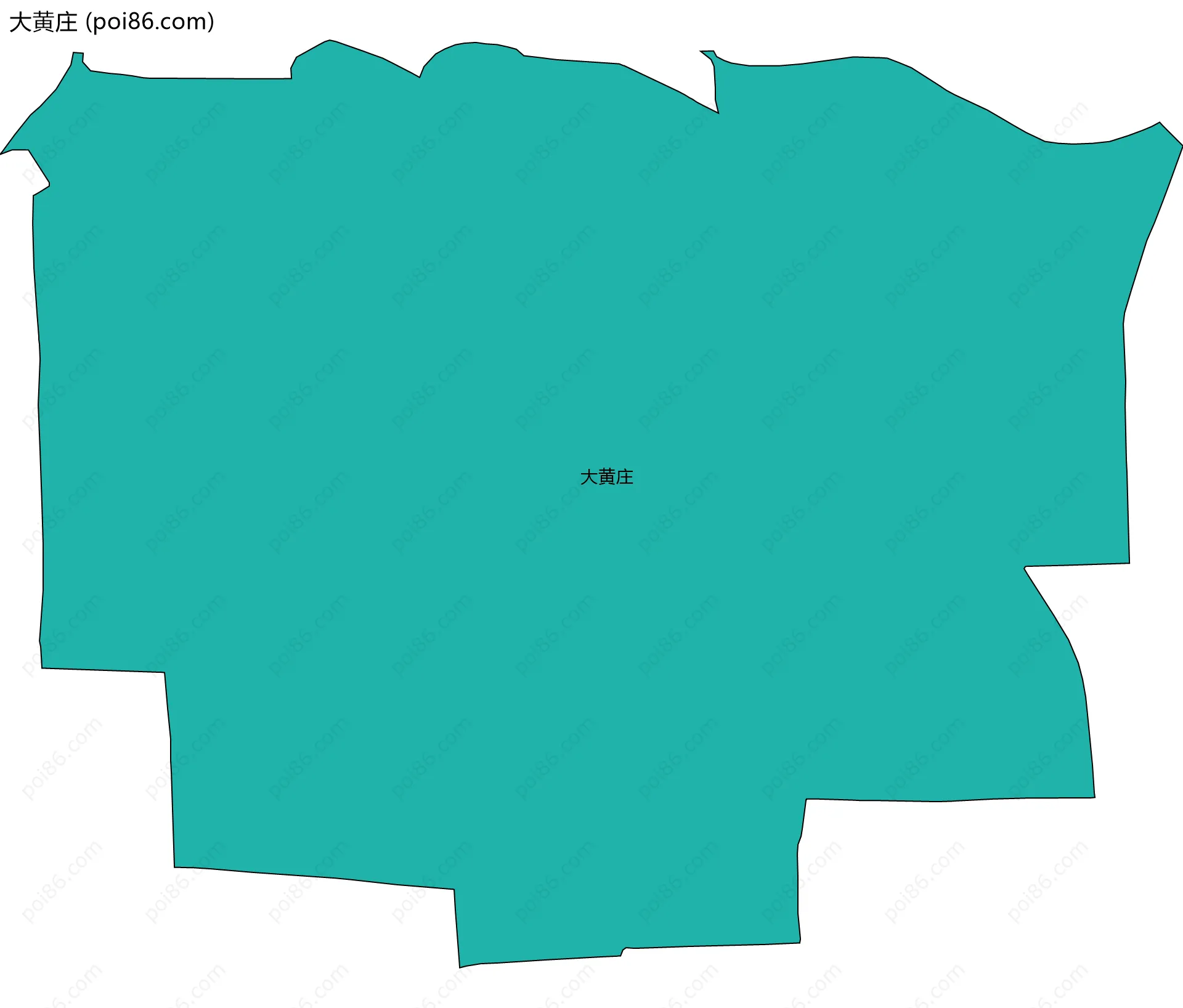 大黄庄边界地图