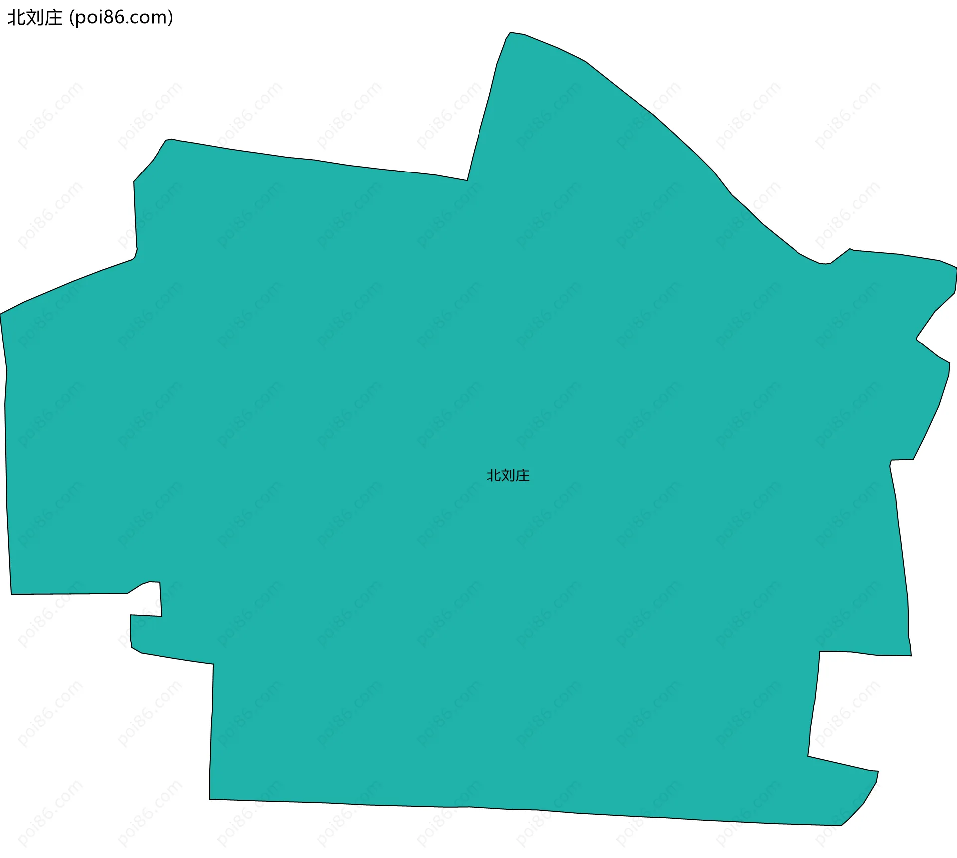 北刘庄边界地图