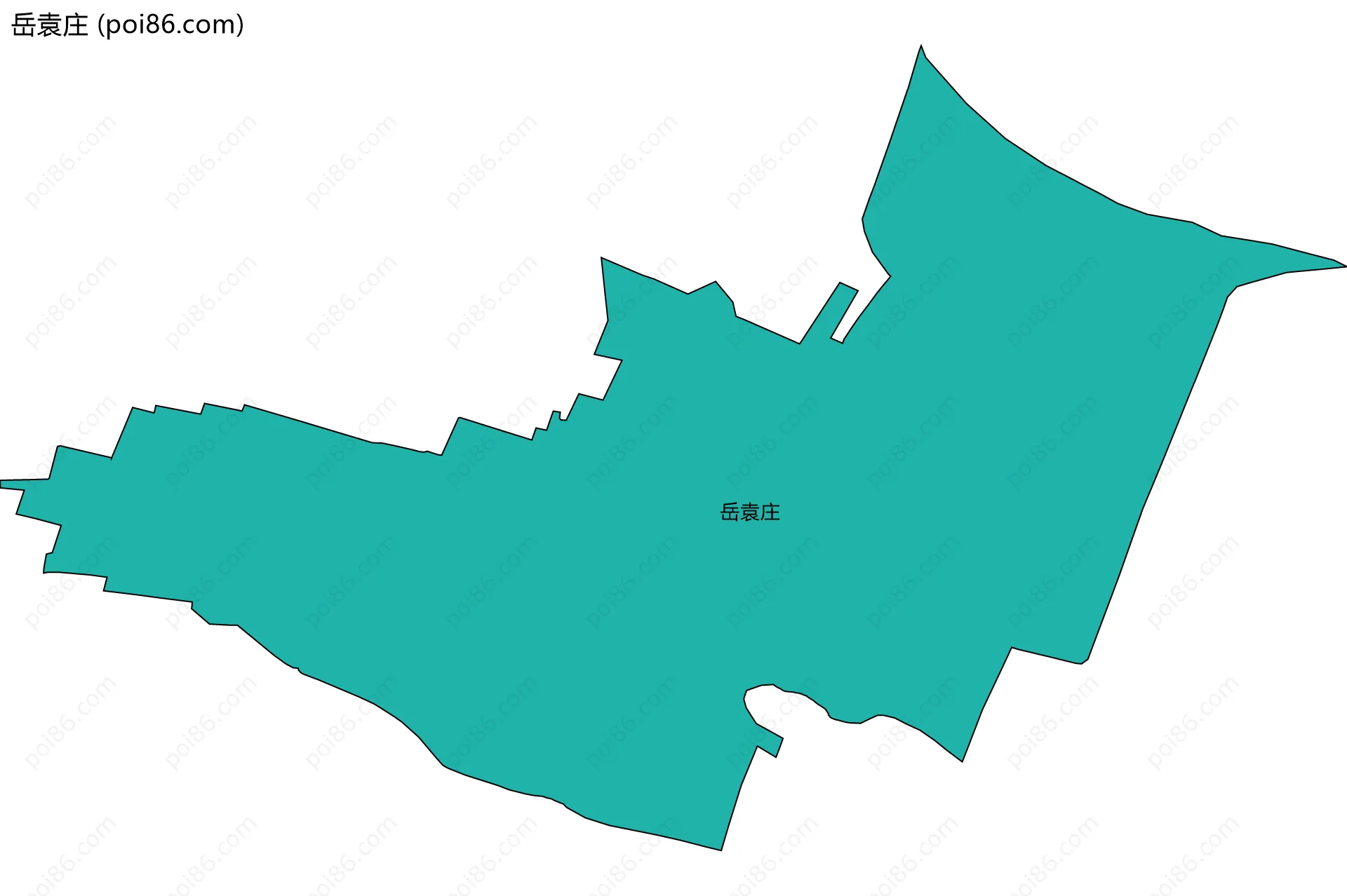 岳袁庄边界地图