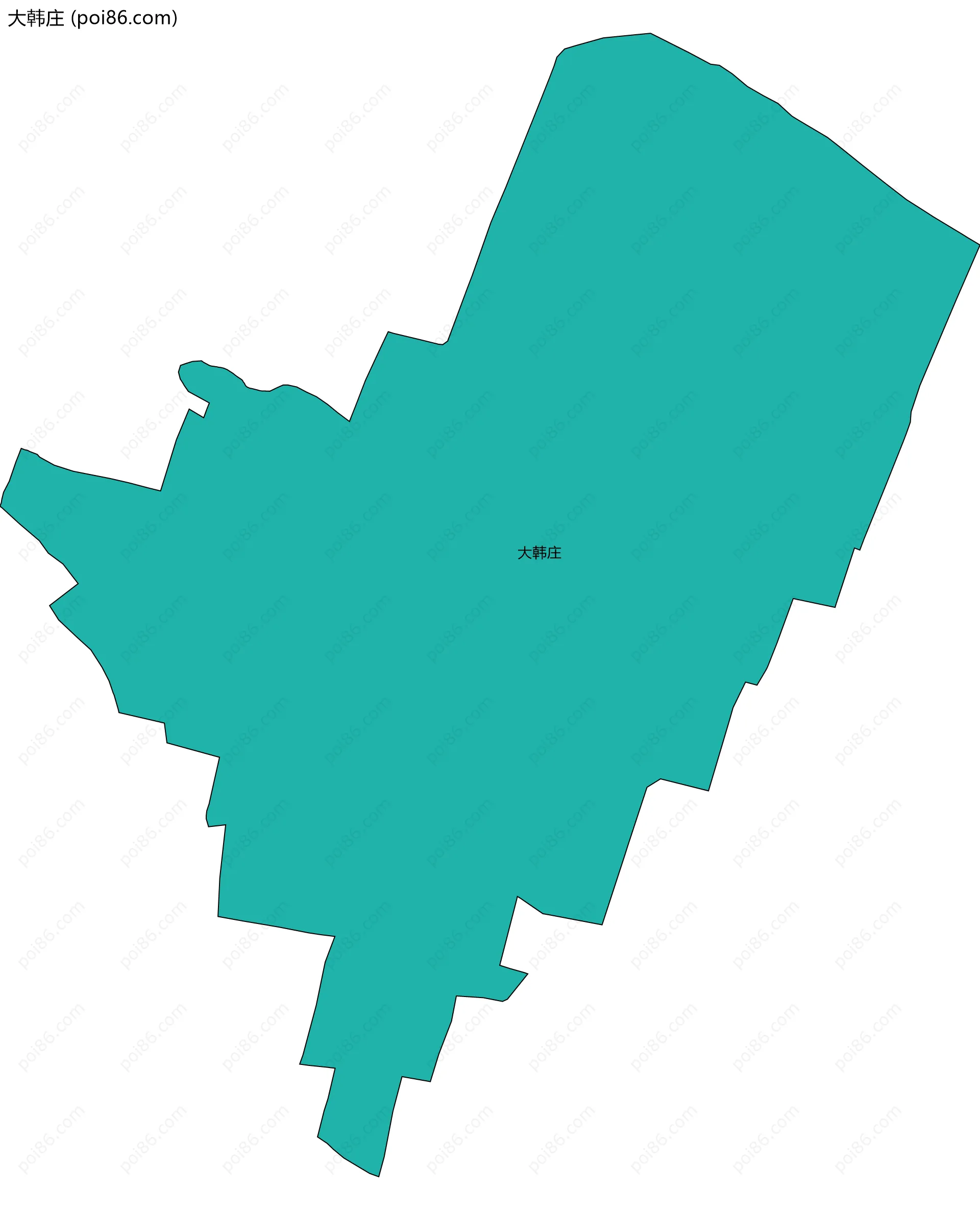 大韩庄边界地图