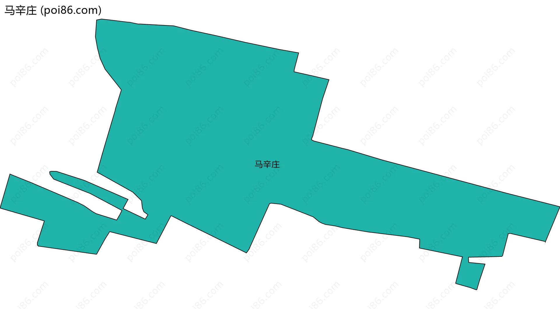 马辛庄边界地图