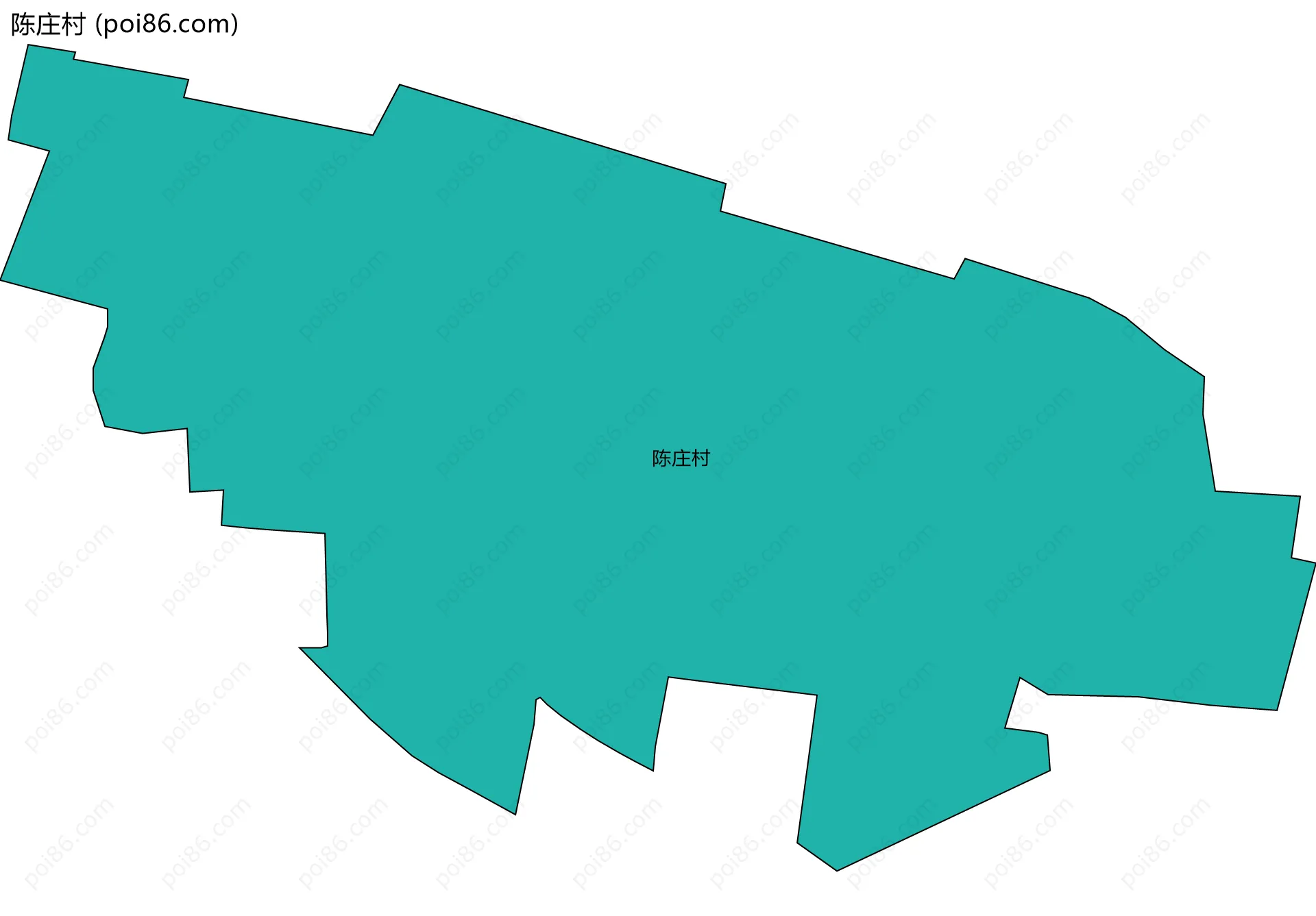 陈庄村边界地图