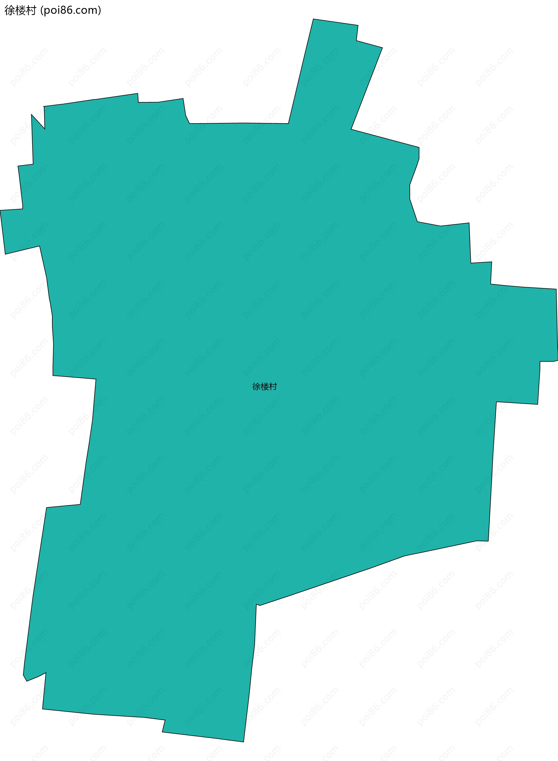 徐楼村边界地图